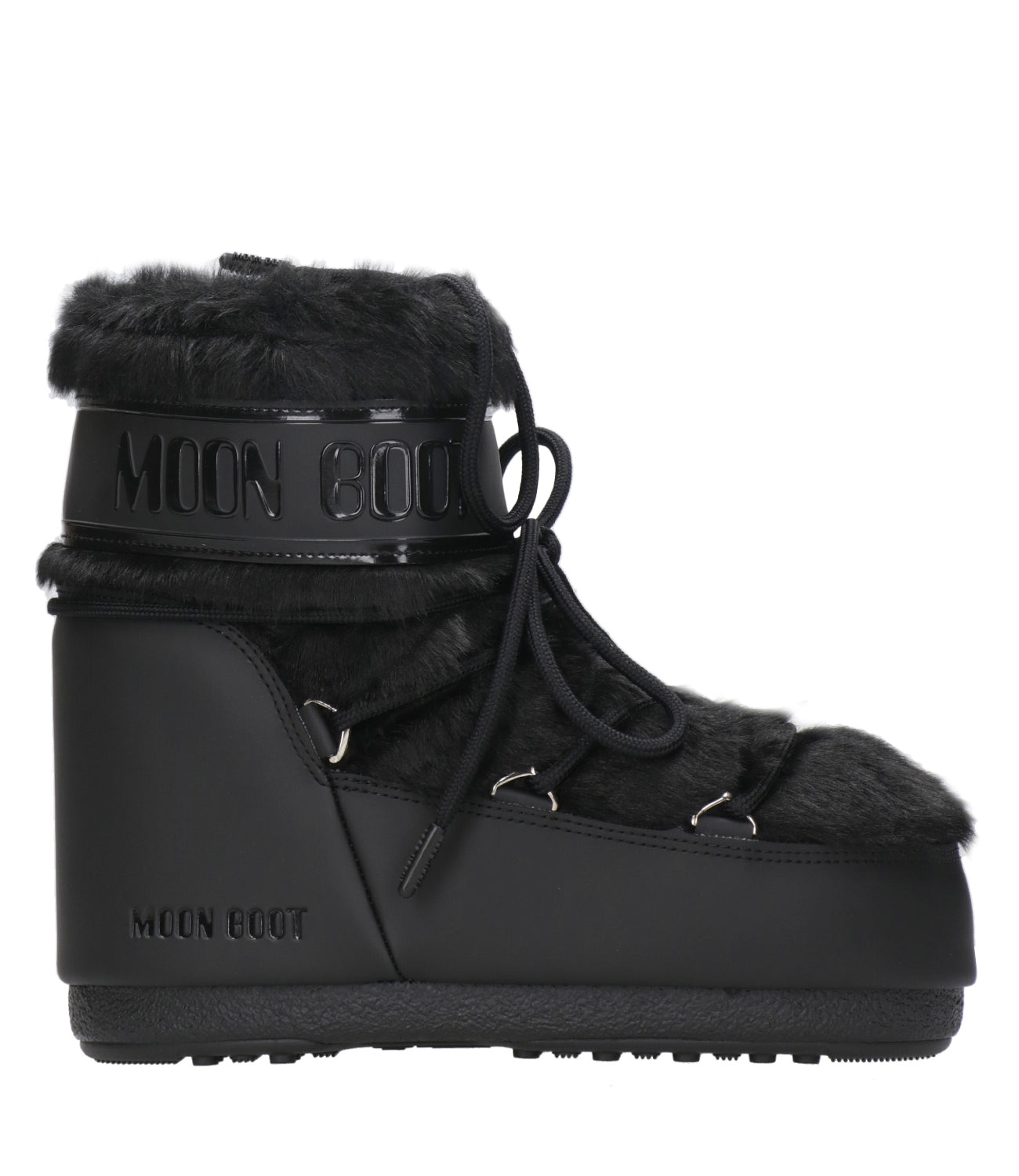 Moon Boot | Tronchetto MB Icon Low Faux Fur Nero