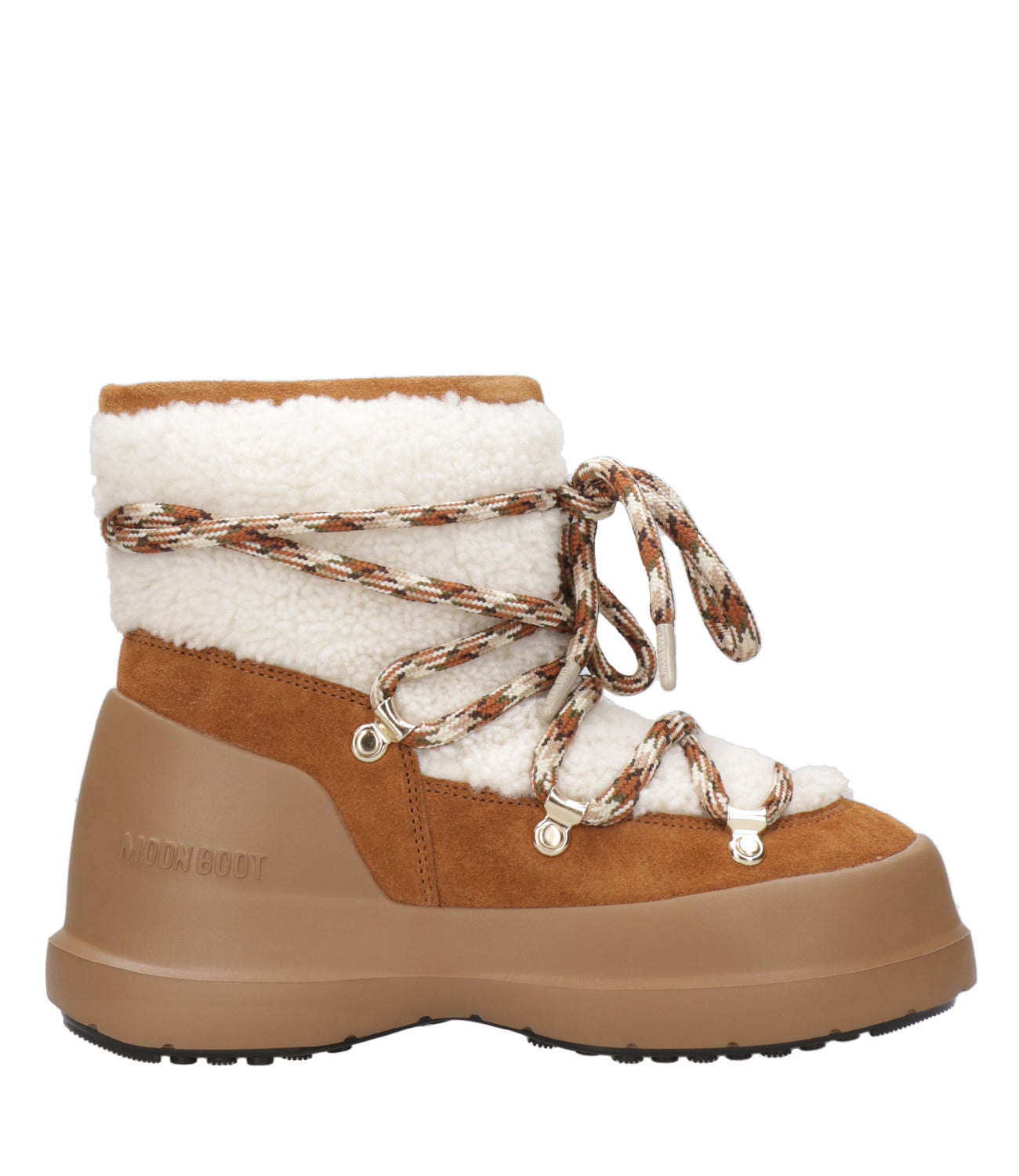 Moon Boot | Stivale Mb Luna Boot Shearling Whisky e Bianco sporco