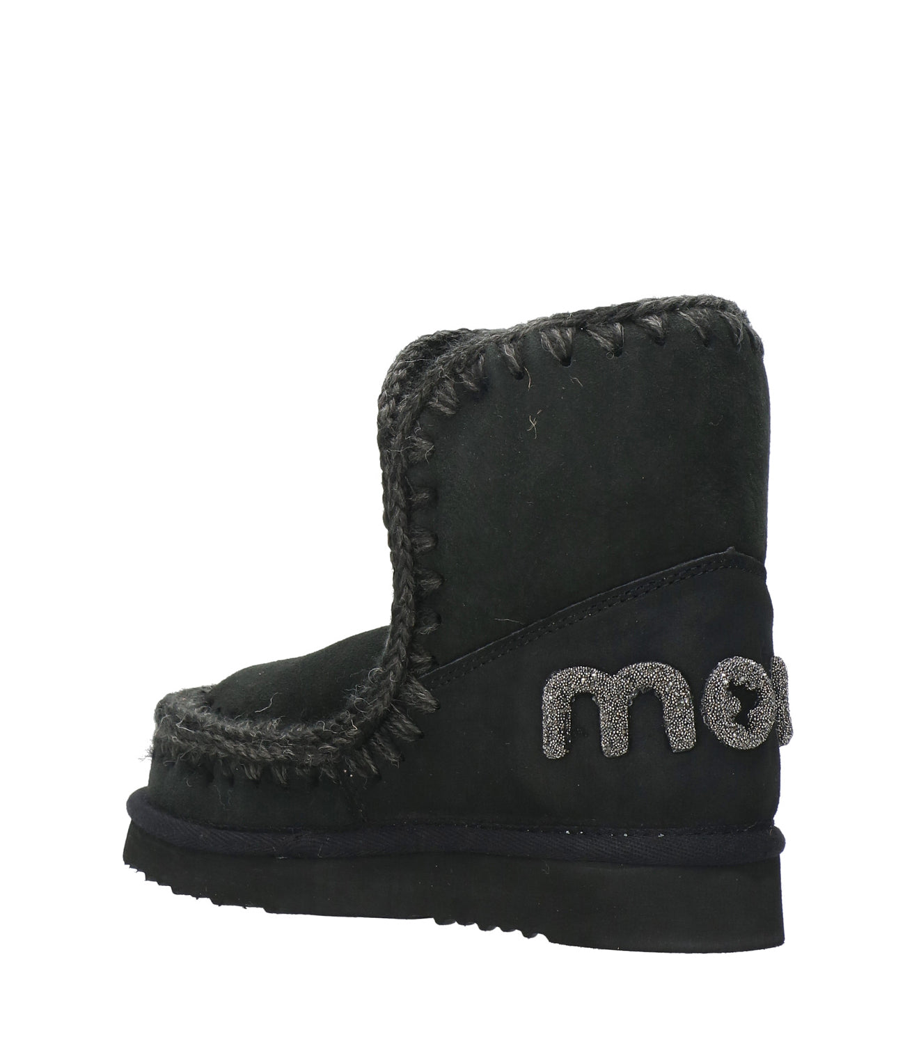 Mou | Tronchetto Eskimo 18 Glitter Logo Nero