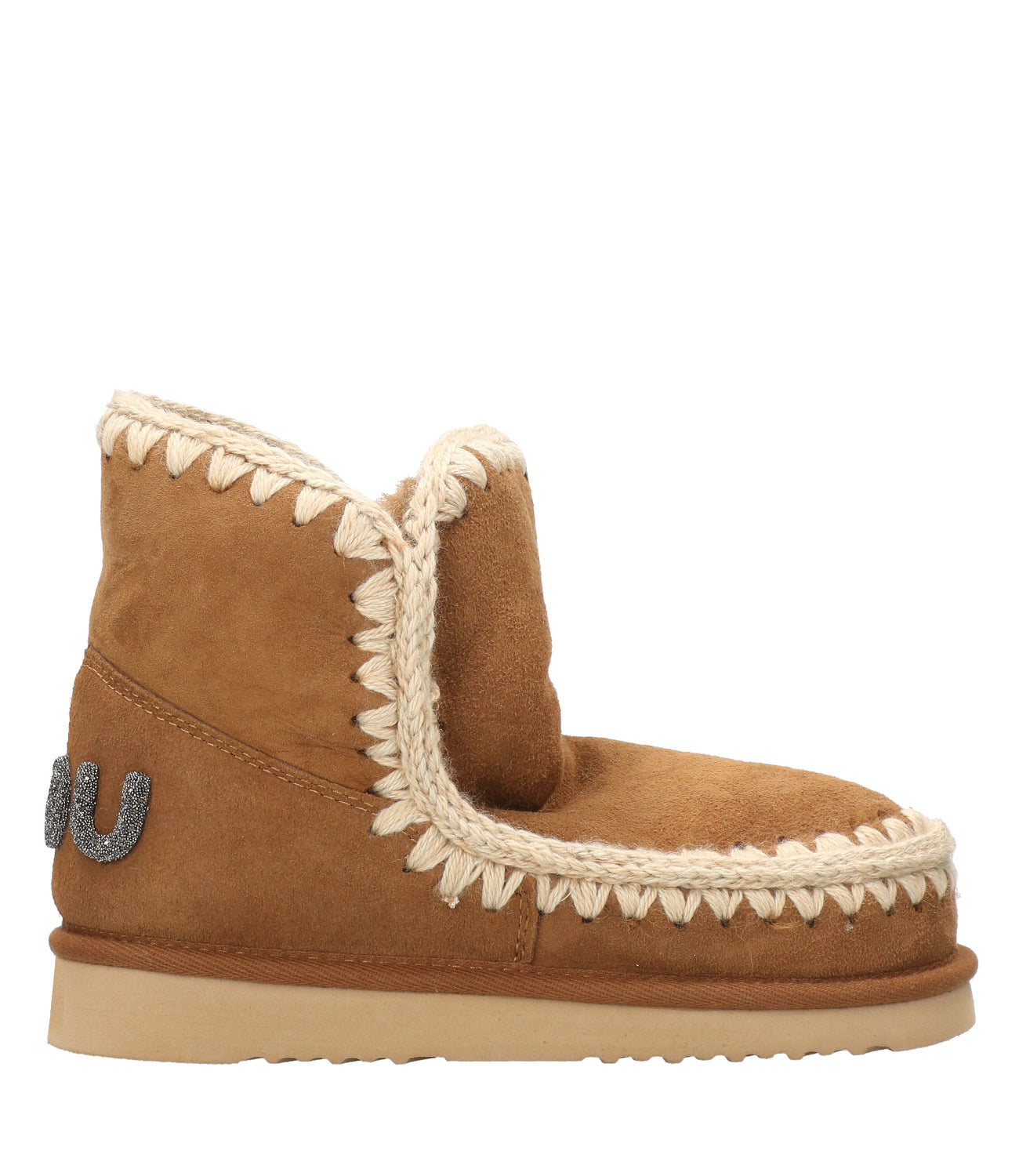 Mou | Tronchetto Eskimo 18 Glitter Logo Cognac