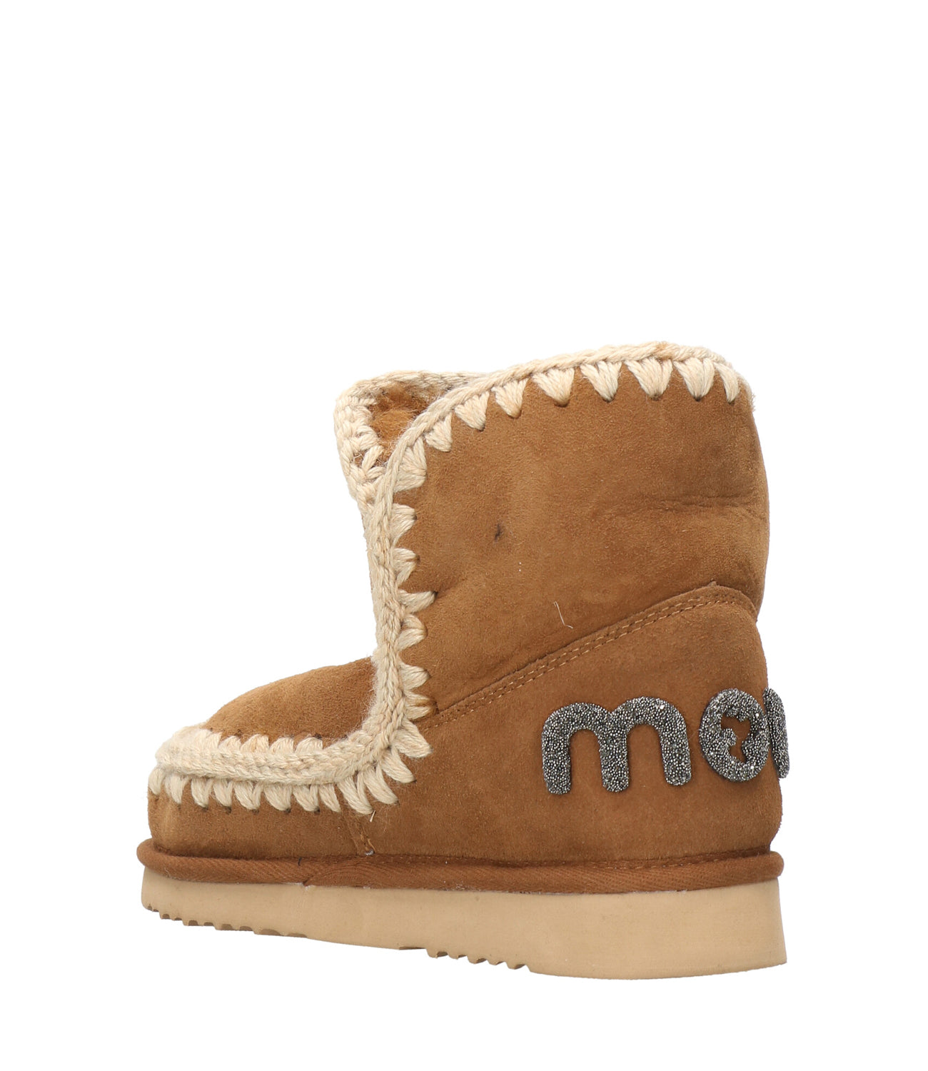 Mou | Eskimo 18 Glitter Logo Ankle Boot Cognac