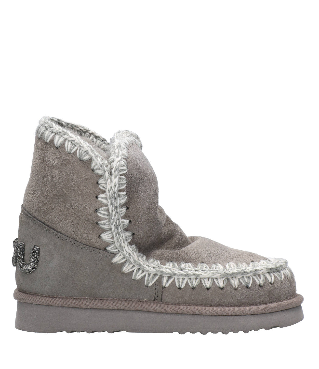 Mou | Eskimo 18 Glitter Logo Grey Ankle Boot