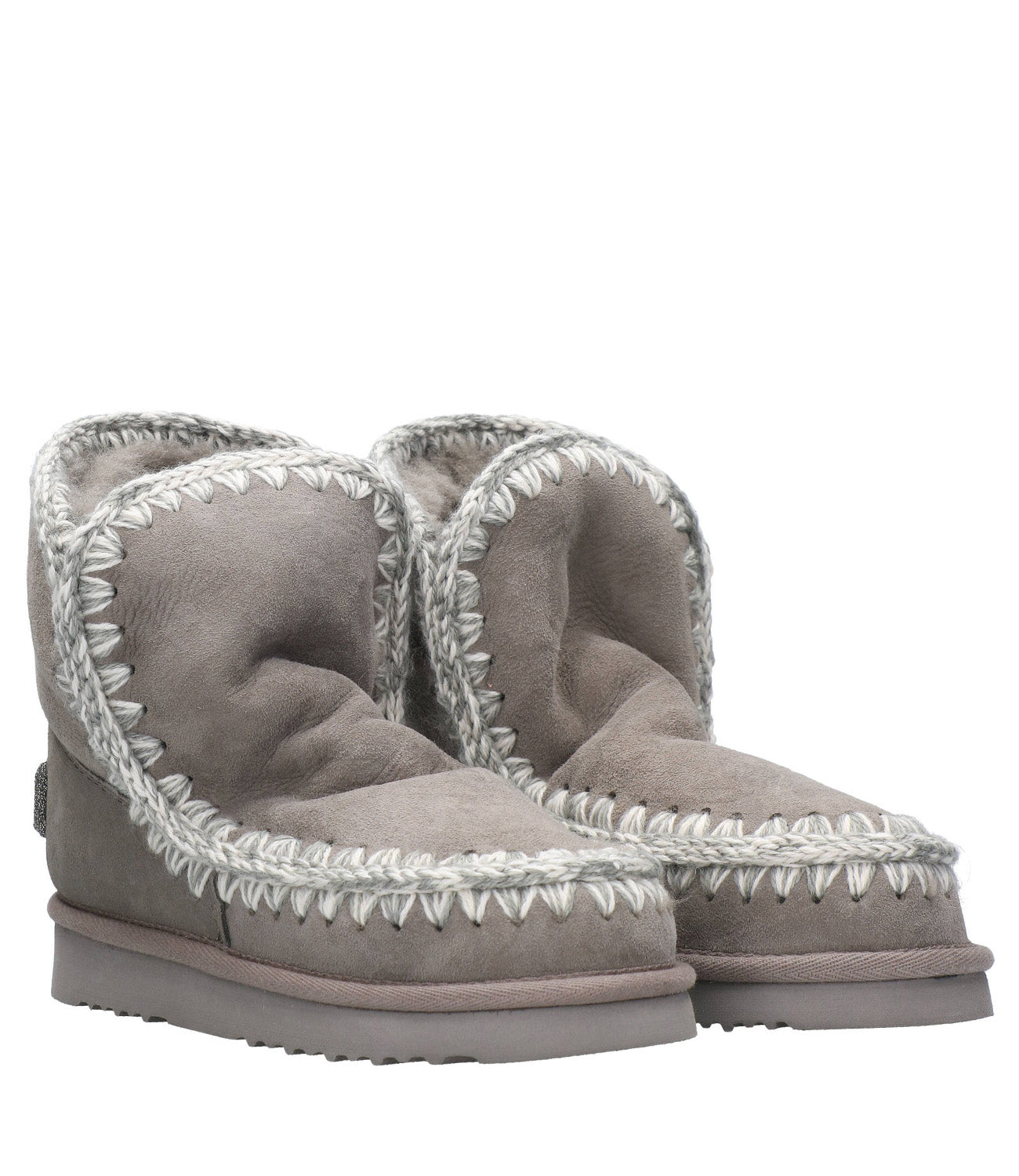 Mou | Eskimo 18 Glitter Logo Grey Ankle Boot