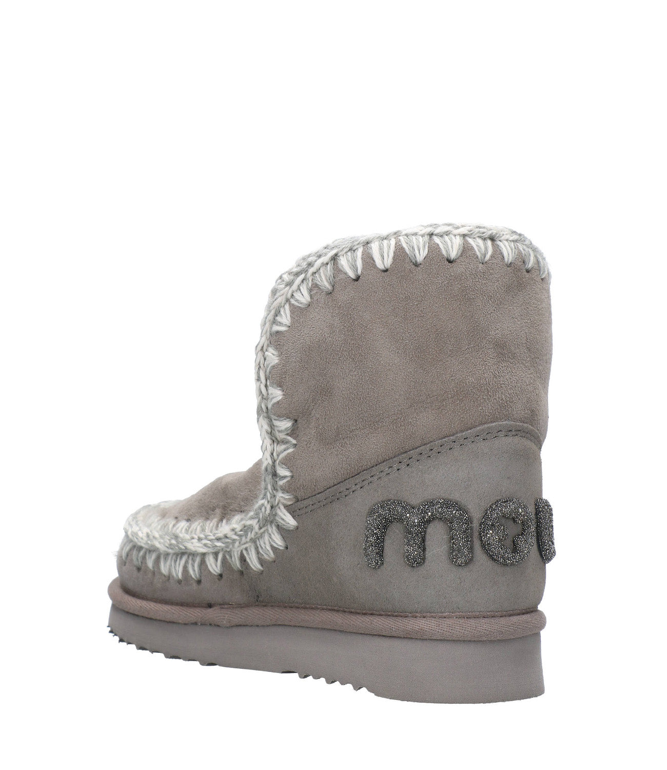 Mou | Eskimo 18 Glitter Logo Grey Ankle Boot