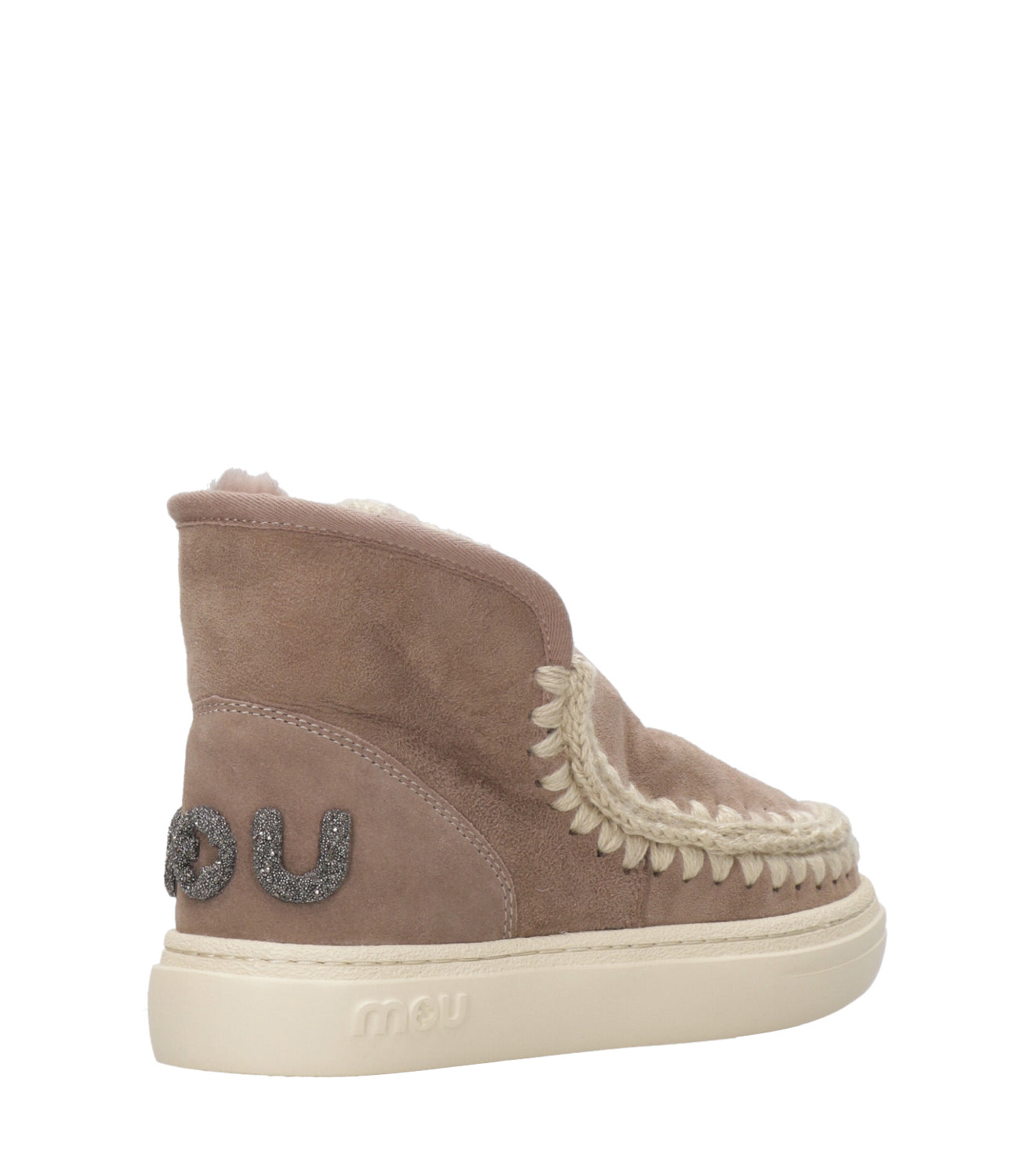 Mou | Eskimo Sneaker Bold Glitter Logo Turtledove