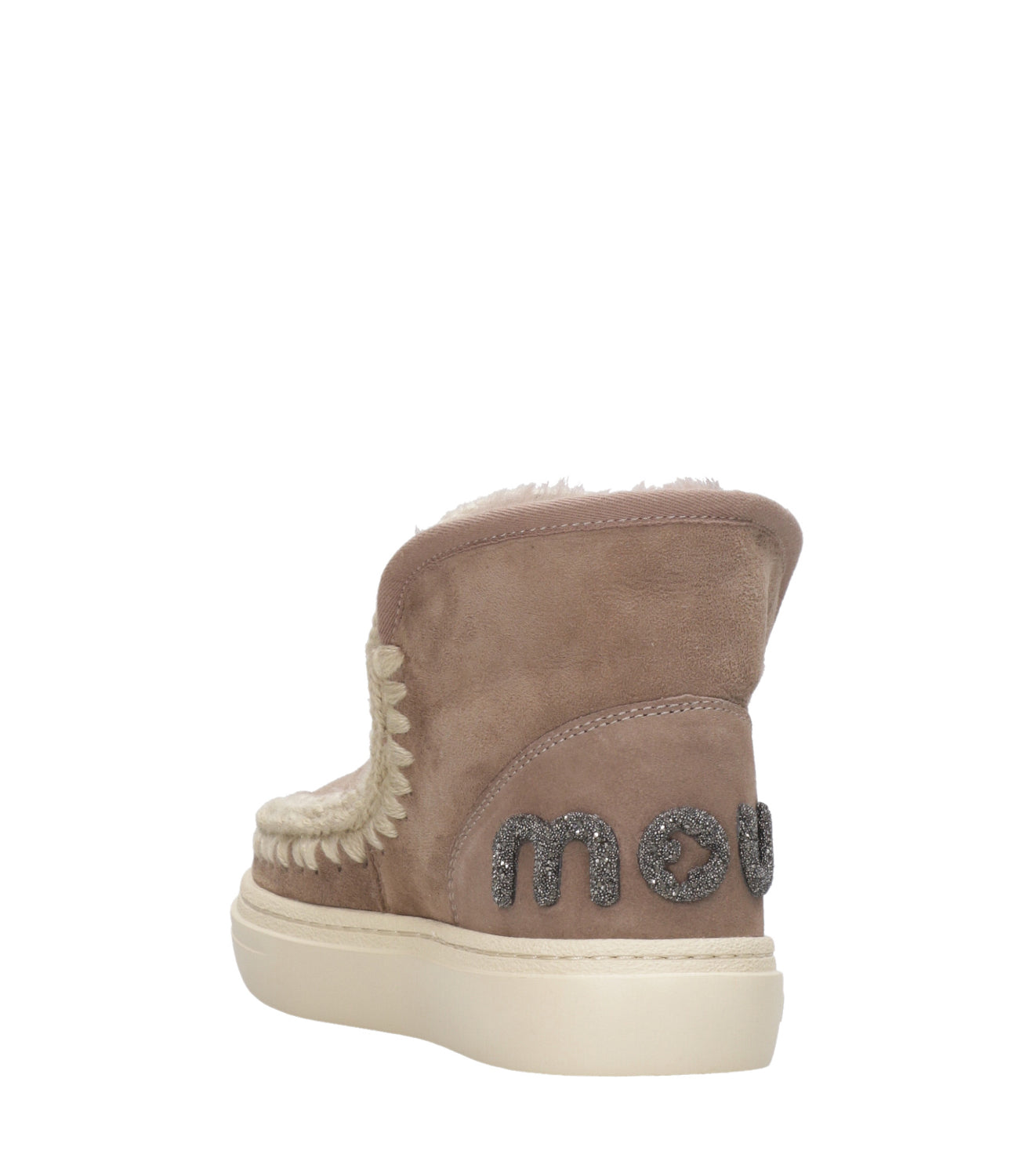 Mou | Eskimo Sneaker Bold Glitter Logo Turtledove