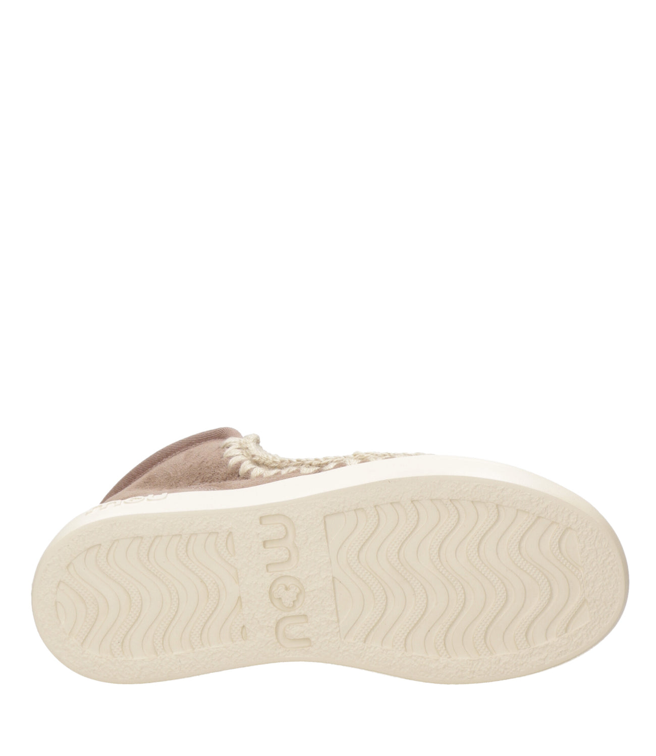 Mou | Tronchetto Eskimo Sneaker Bold Glitter Logo Tortora