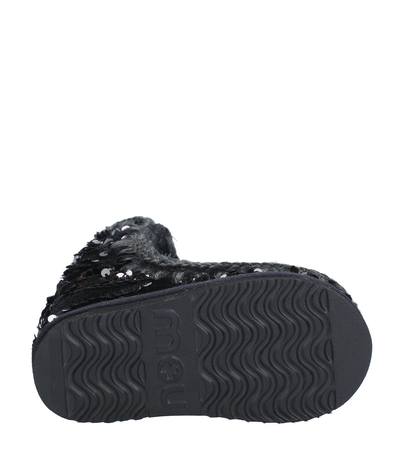 Mou Kids | Tronchetto Eskimo kid velvet glamour sequins Nero