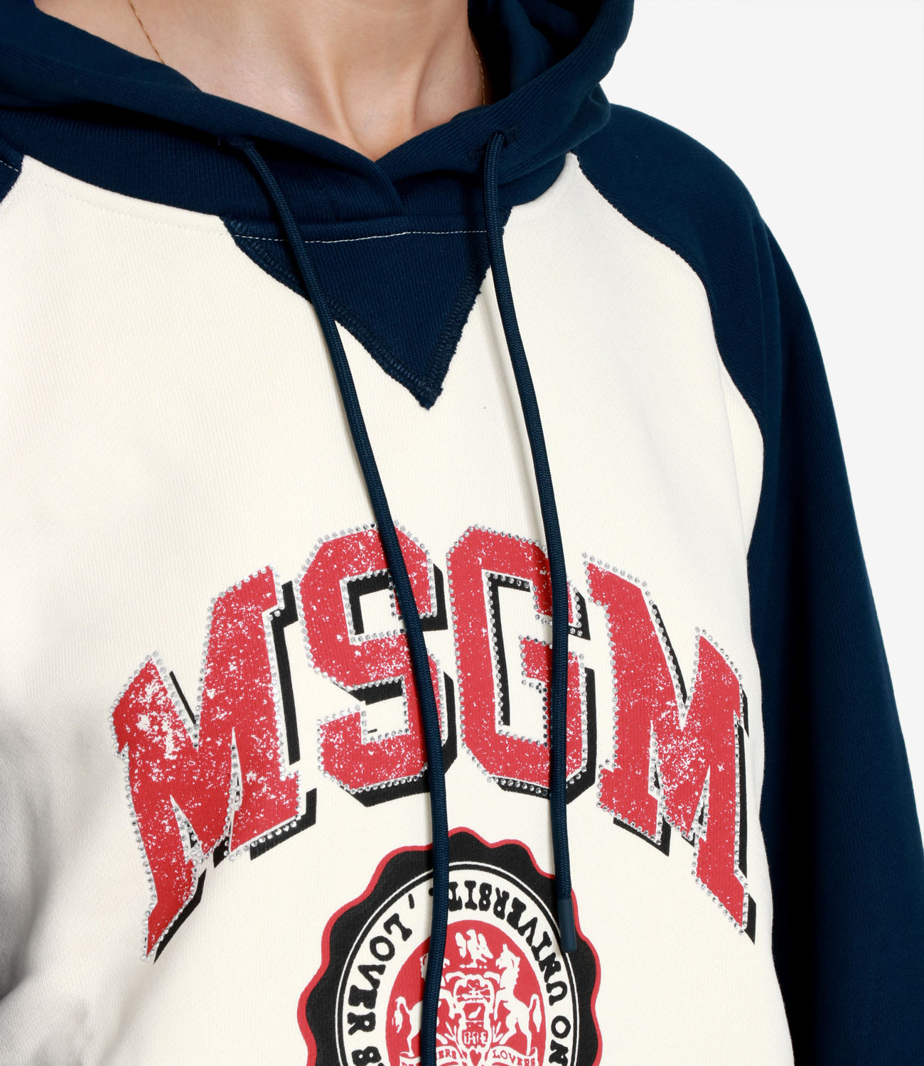 MSGM | Cream and Blue Sweatshirt