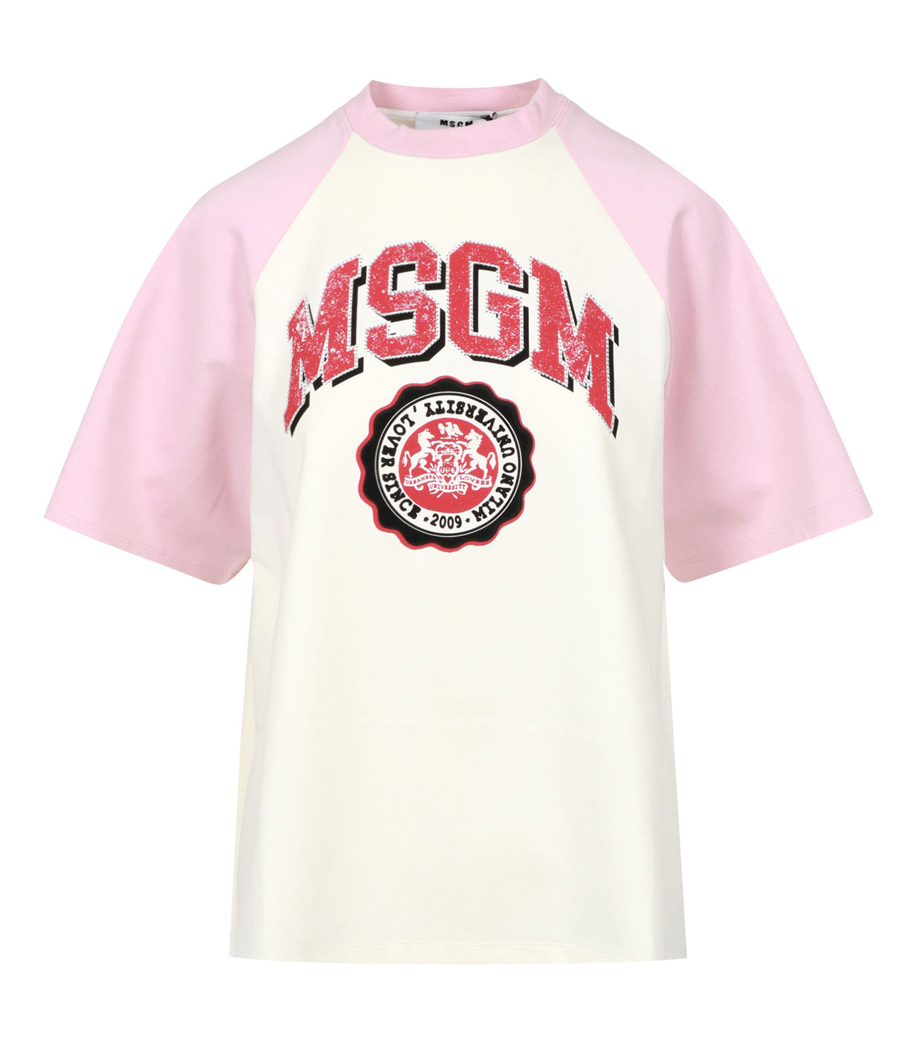 MSGM | Cream and Pink T-Shirt