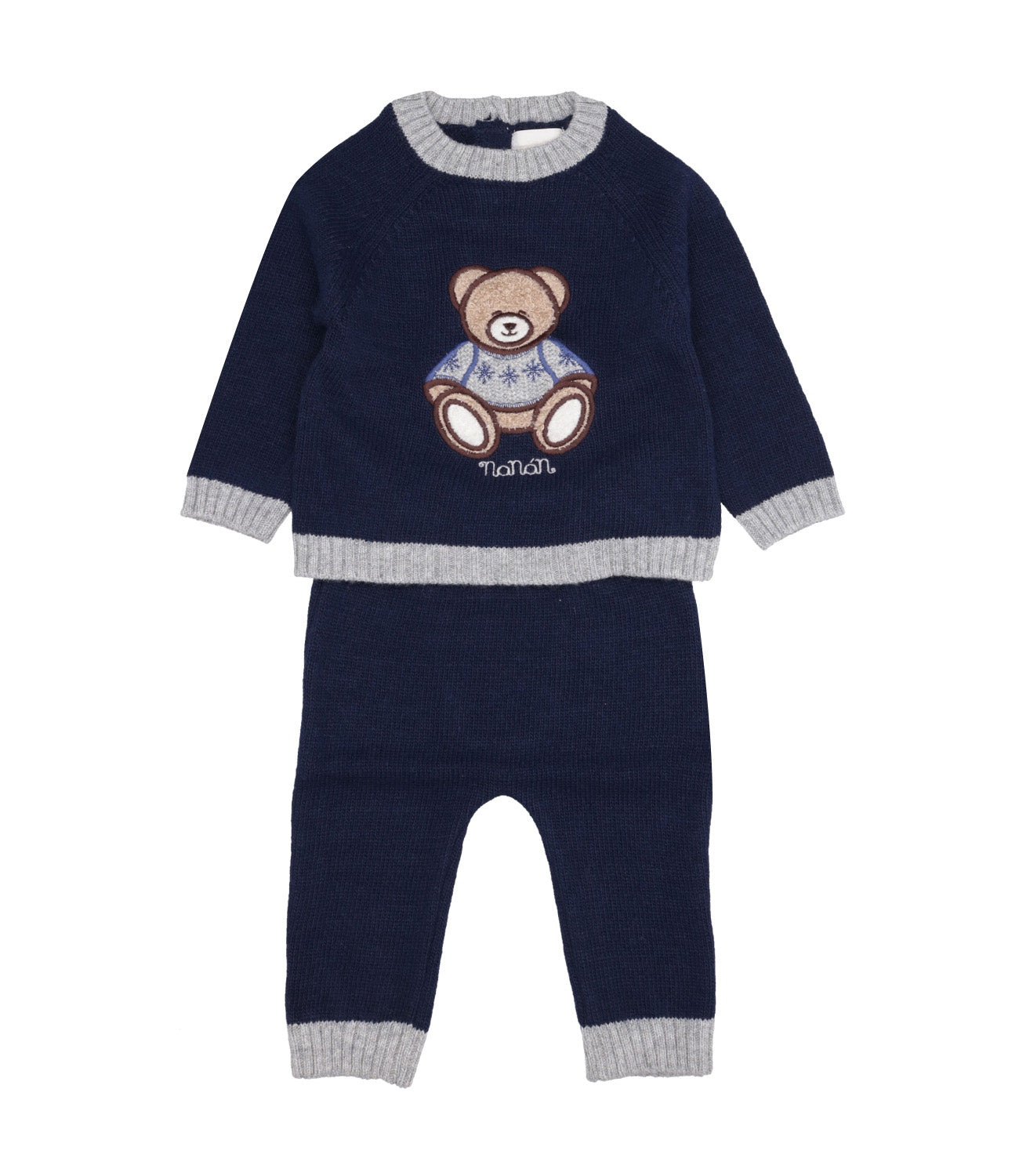 Nanan | Blue Sweater and Pant Set