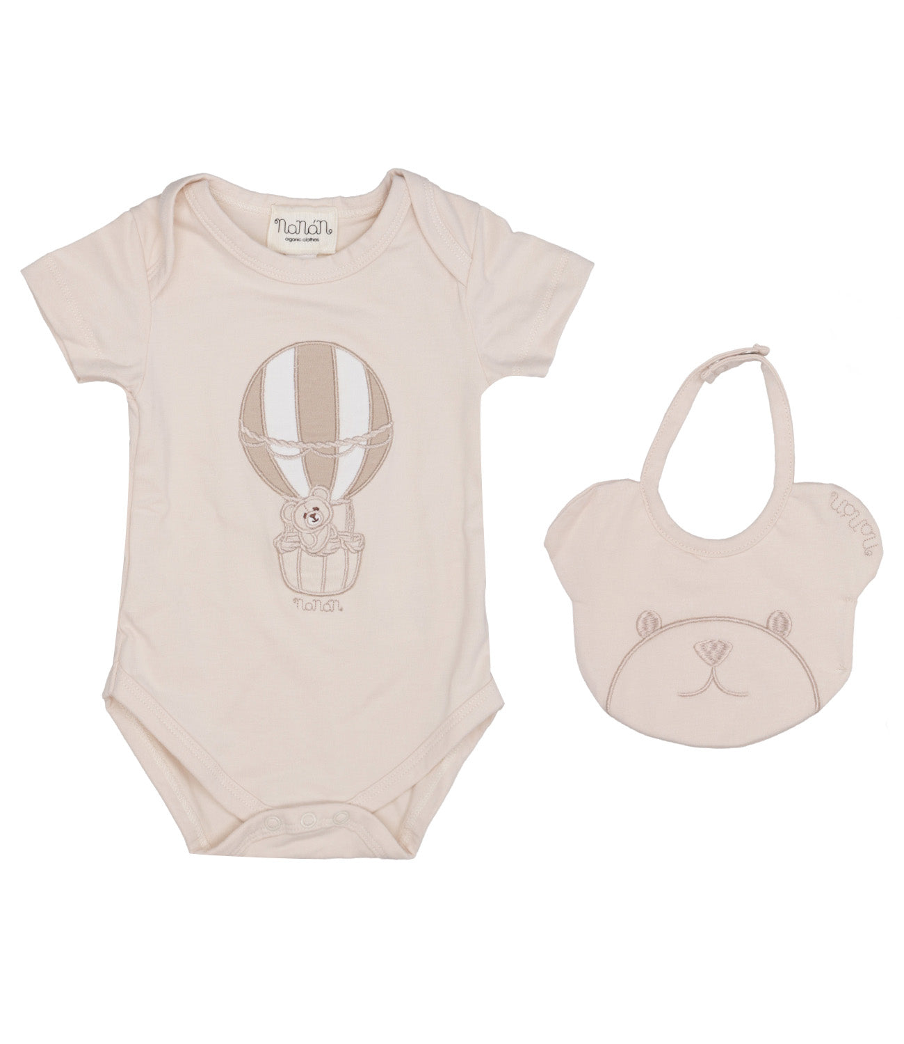 Nanan | Set Body e Bavaglino Beige