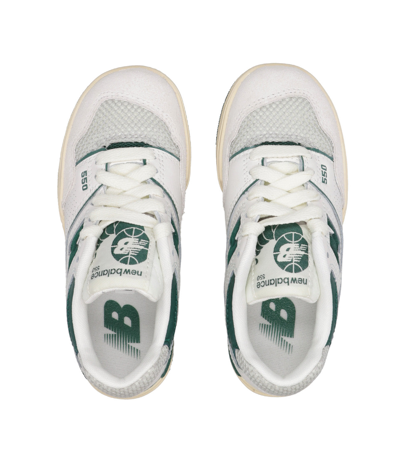 New Balance Kids | Saneakers 550 White and Forest Green