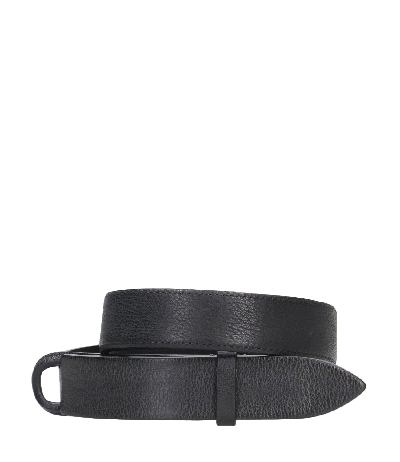 Orciani Nobuckle | Chevrette Belt Black