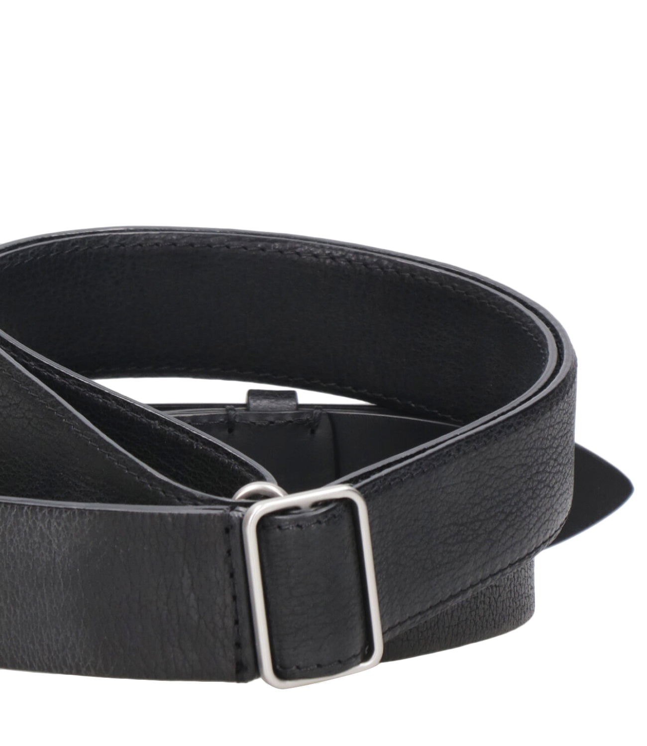 Orciani Nobuckle | Chevrette Belt Black