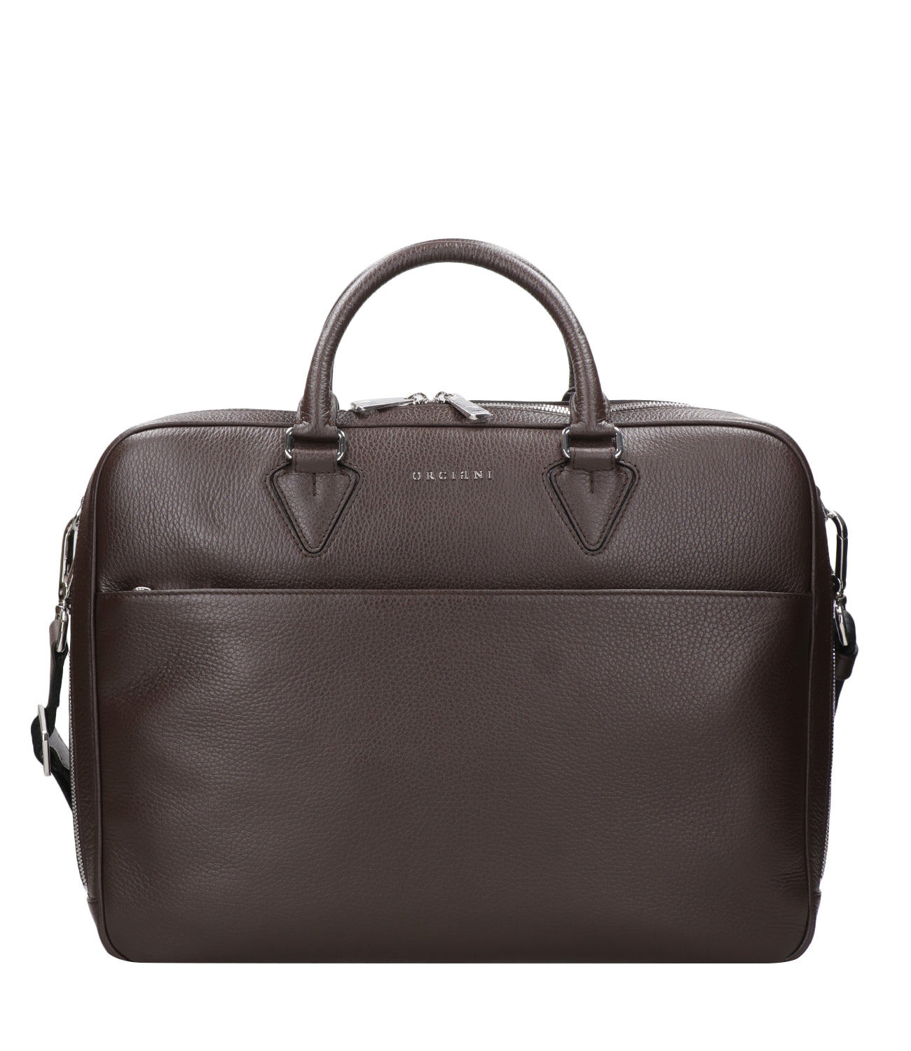 Orciani | Timeless Ebony Slim Business Bag