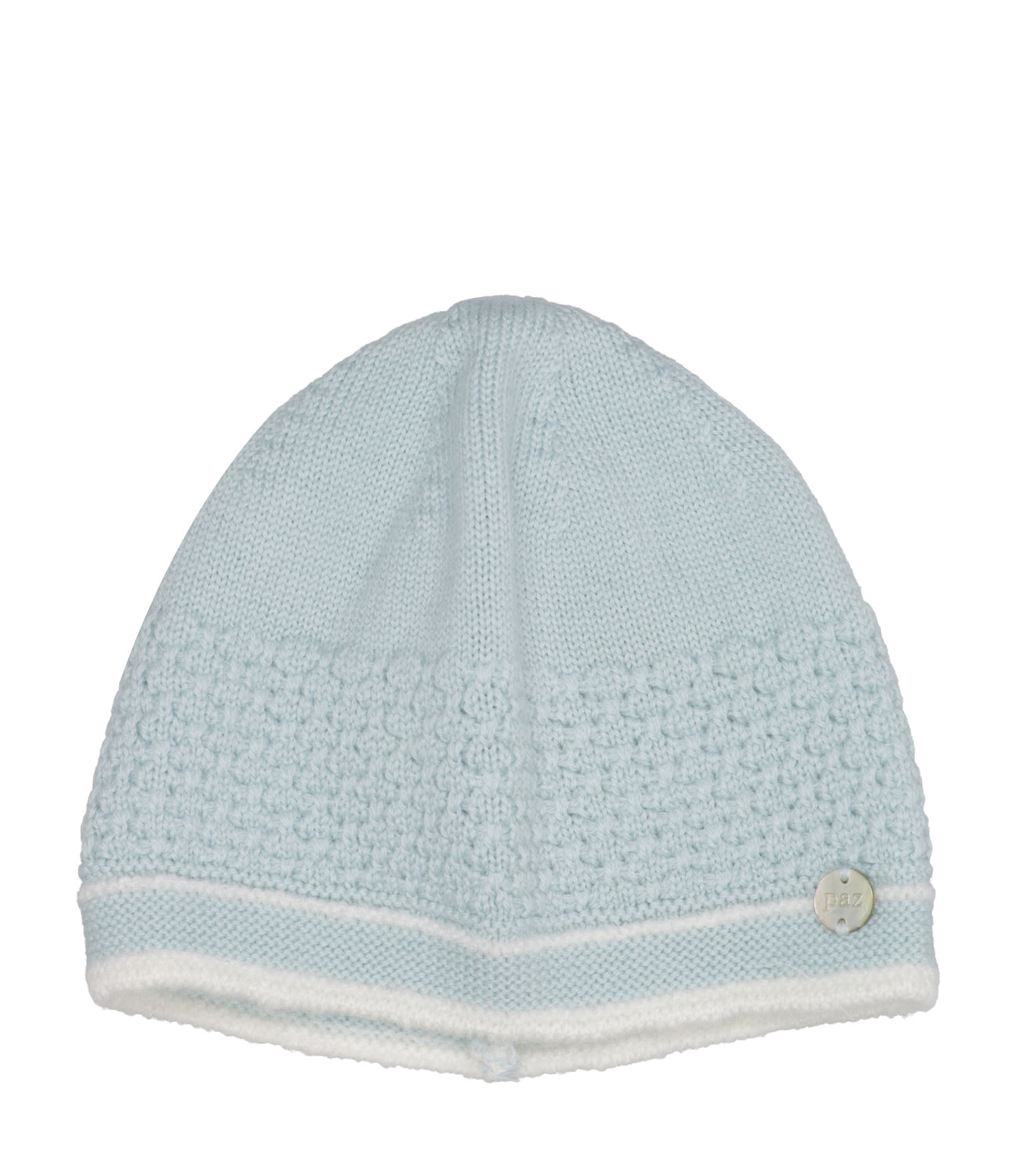 Paz Rodriguez | Aqua Green and Cream Hat