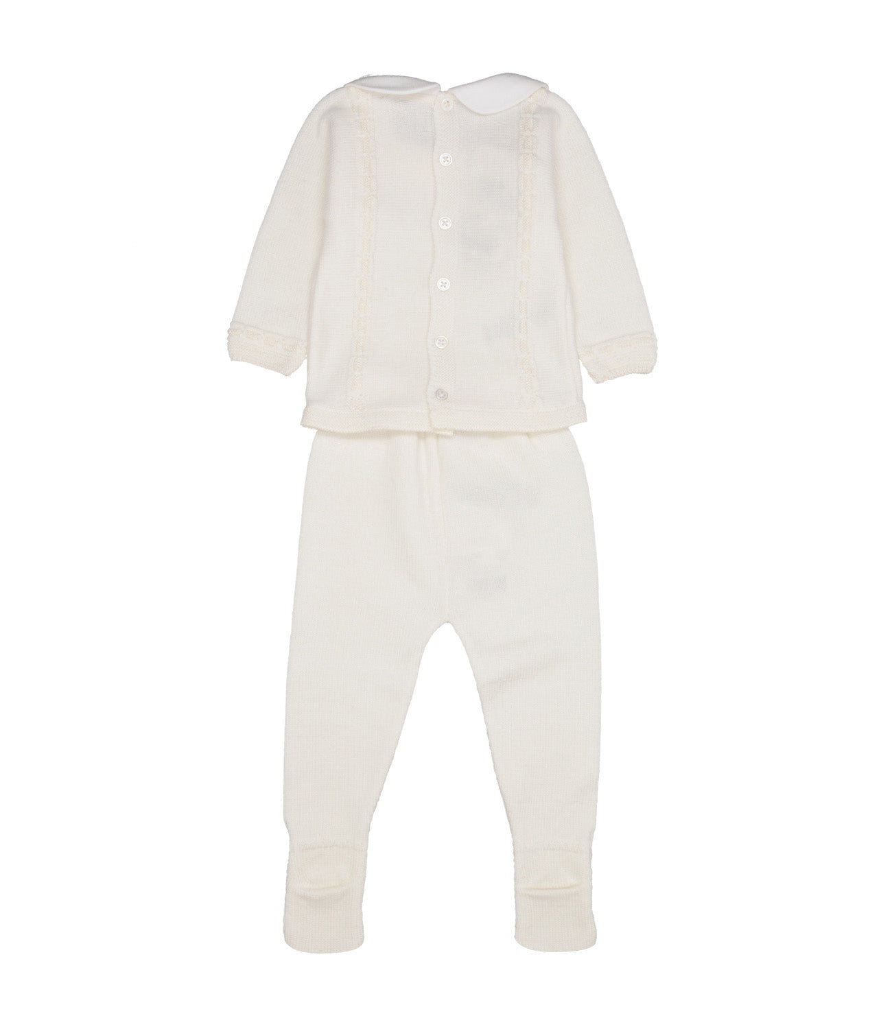 Paz Rodriguez | Set Maglia e Pantalone Crema e Beige