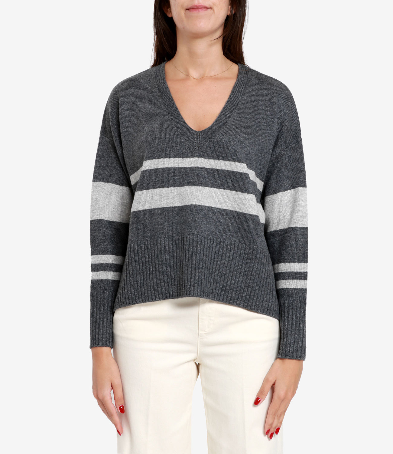 Pennyblack | Grey and Cream Naif Sweater