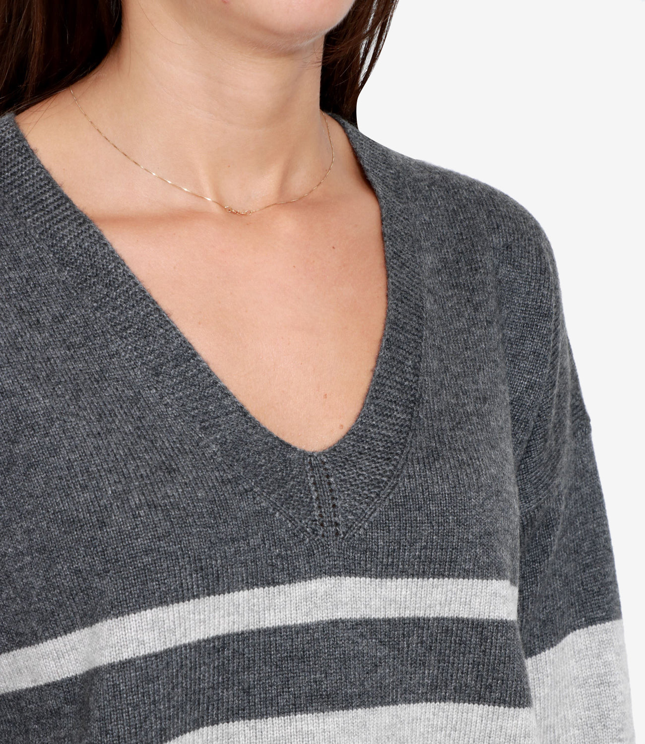 Pennyblack | Grey and Cream Naif Sweater