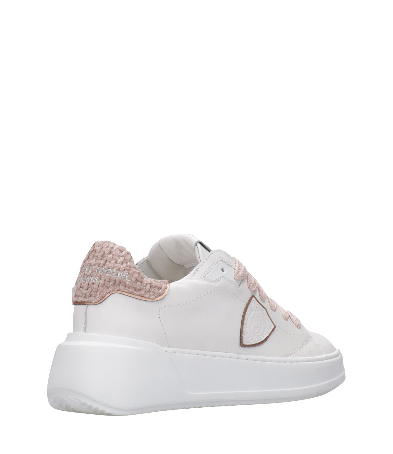 Philippe Model | Sneakers Tres Temple Low White and Pink