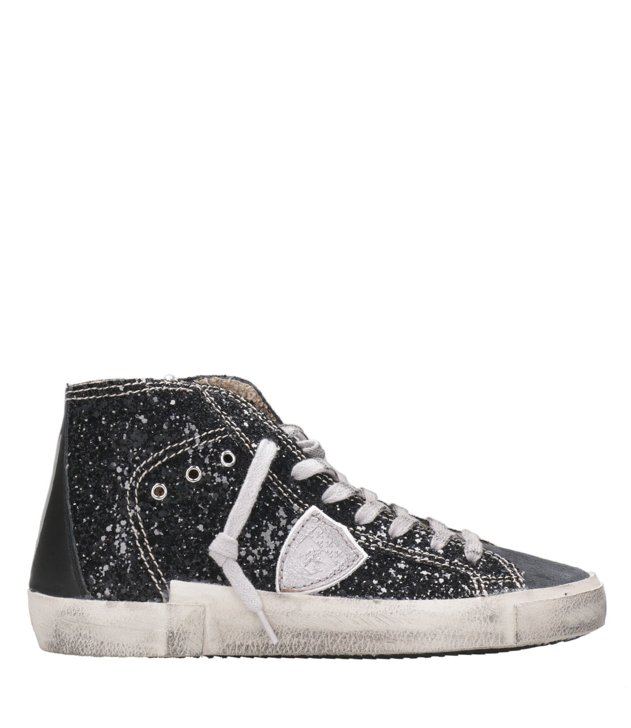 Philippe Model | Prsx High Sneakers Black Glitter