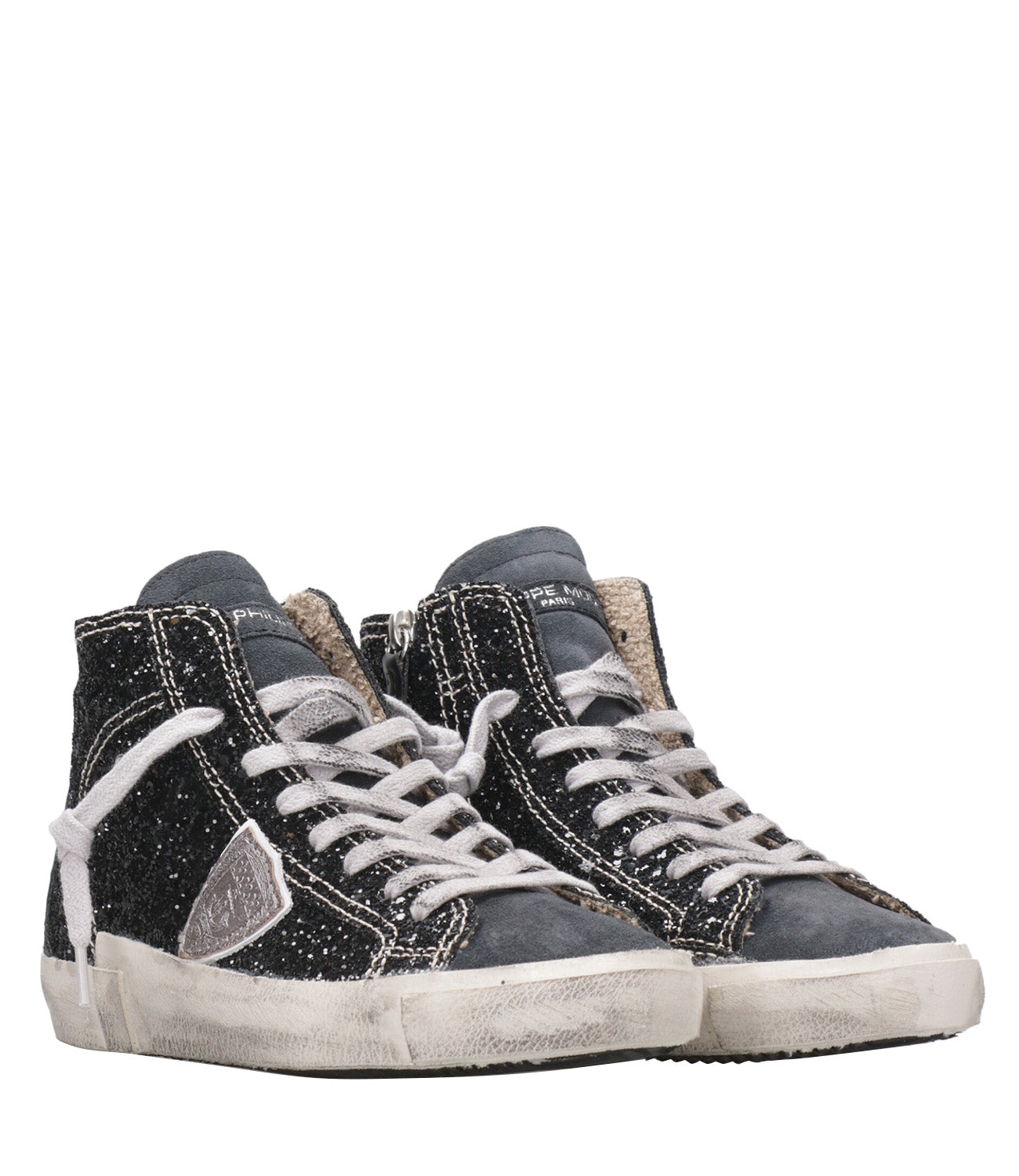 Philippe Model | Prsx High Sneakers Black Glitter