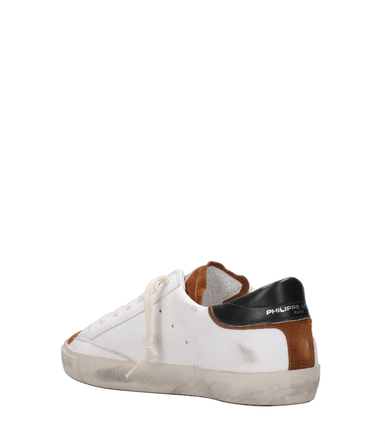 Philippe Model Sneakers Prsx Low White and Cognac