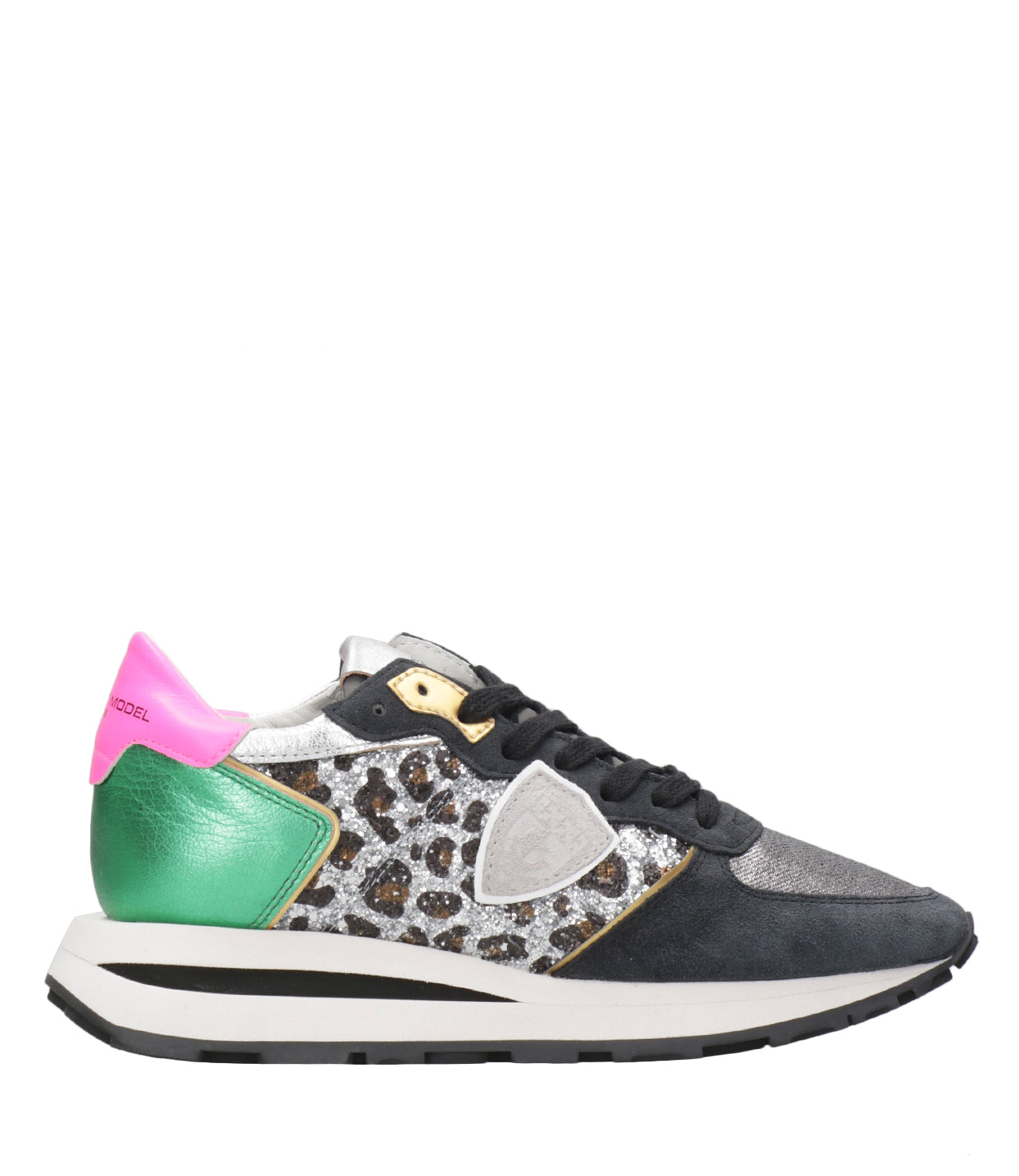 Philippe Model | Sneakers Tropez Haute Loe Nero e Leopardo