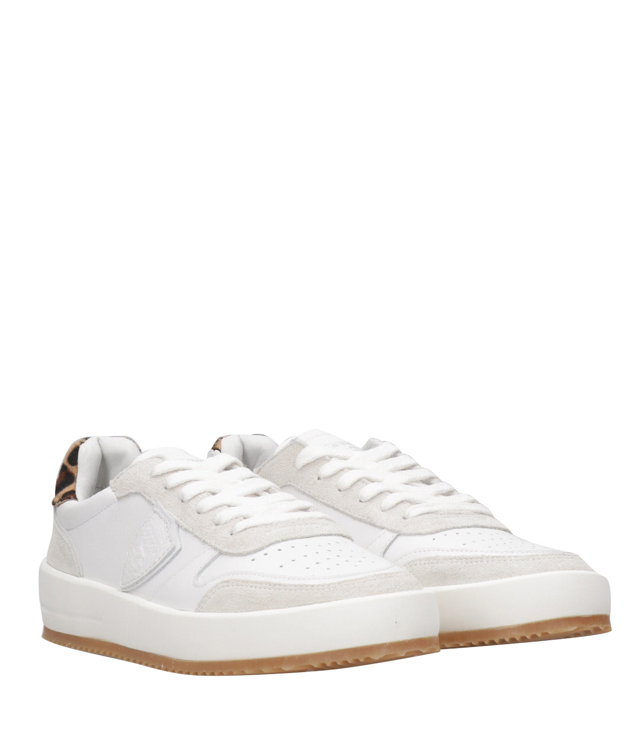 Philippe Model | Sneakers Nice Low Bianco e Leopardo