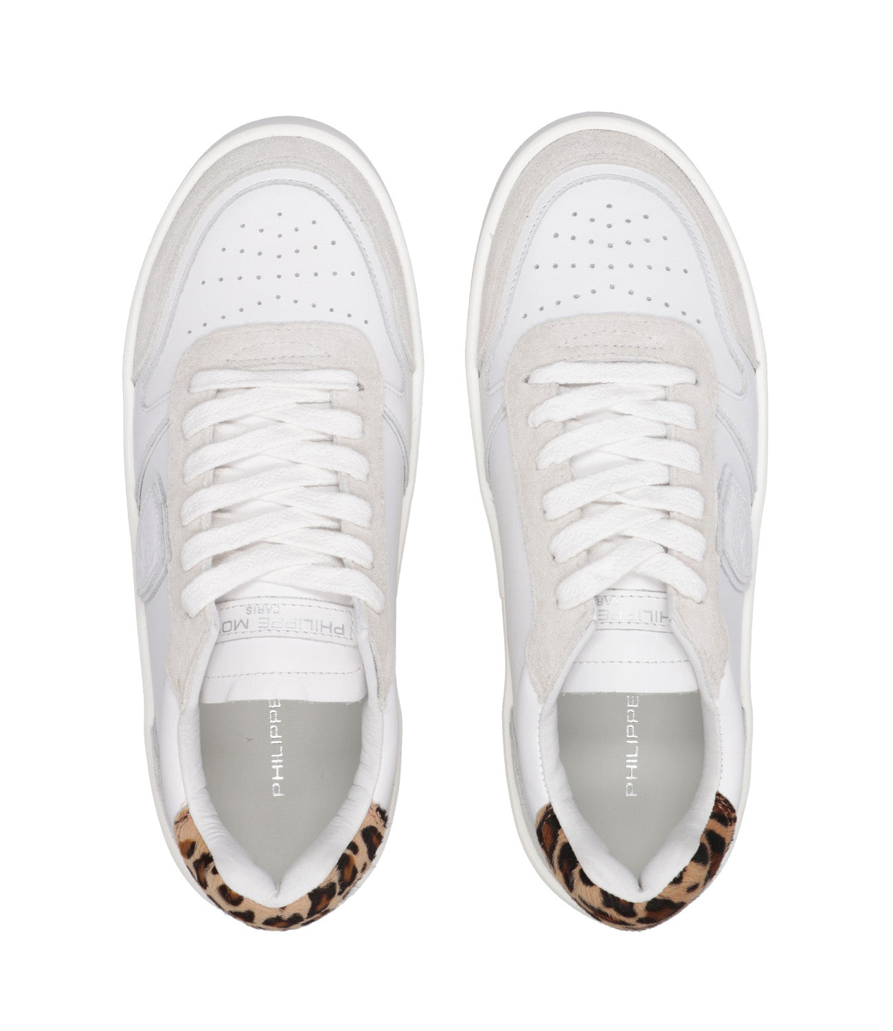 Philippe Model | Sneakers Nice Low Bianco e Leopardo