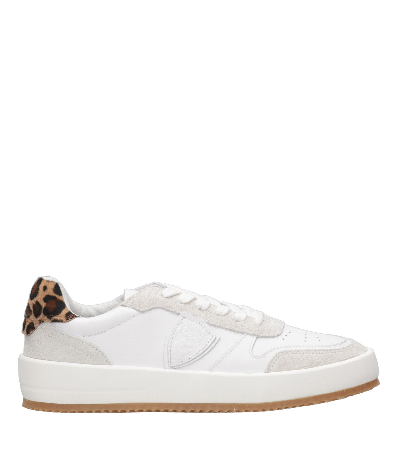 Philippe Model | Sneakers Nice Low Bianco e Leopardo