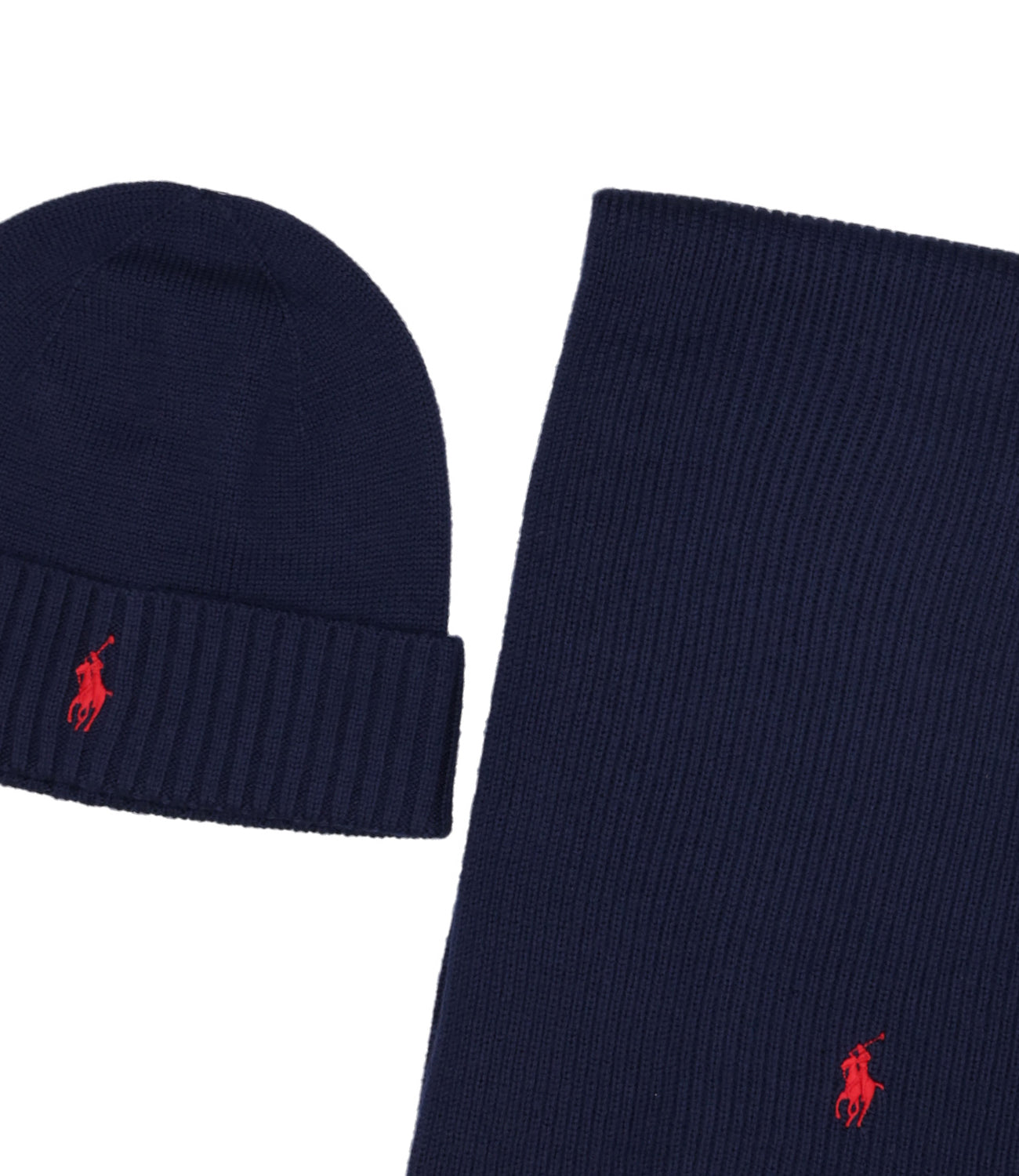 Polo Ralph Lauren | Set Cappello con Sciarpa Blu navy