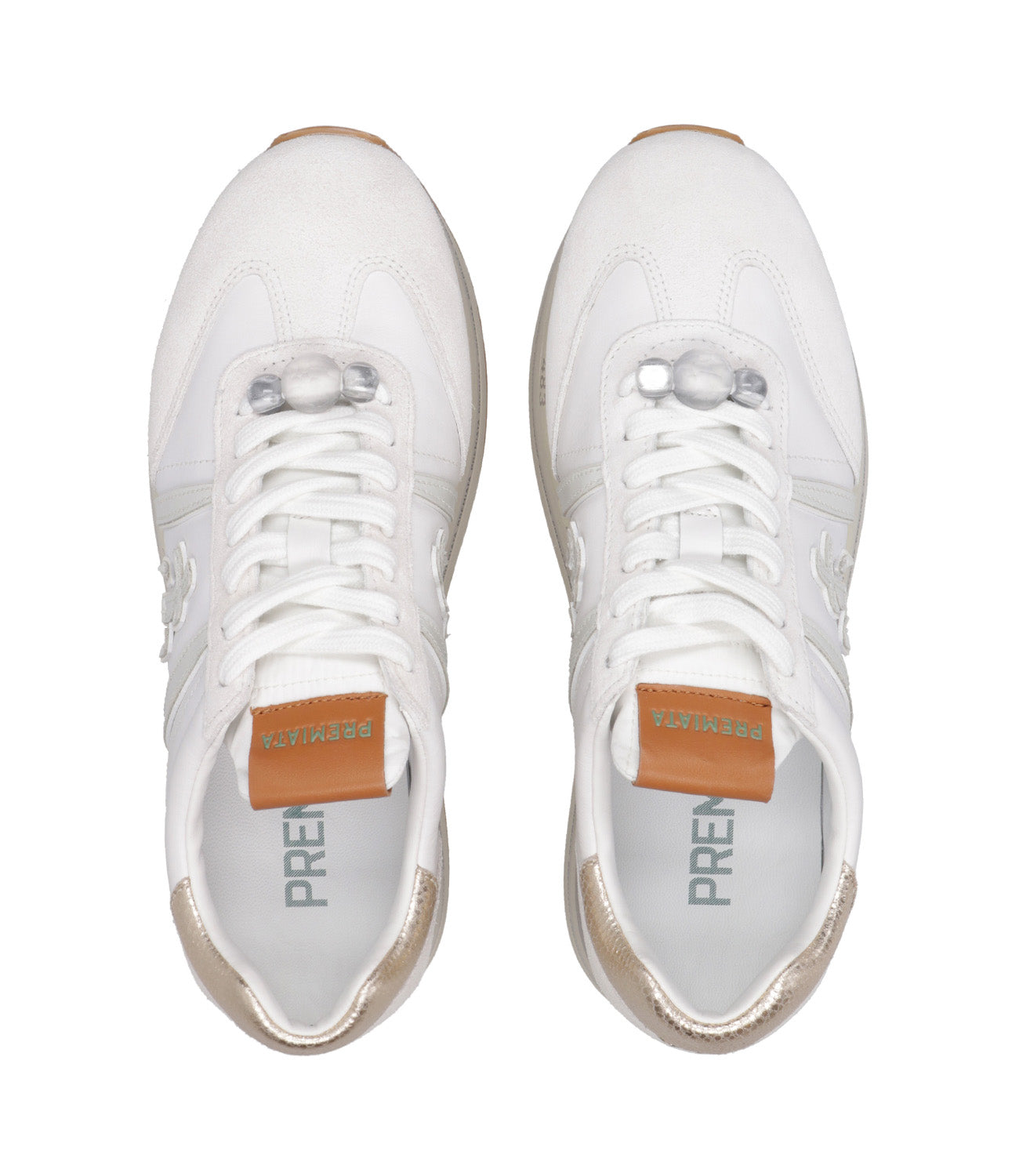 Premiata | Beth 7037 White and Orchid Sneakers