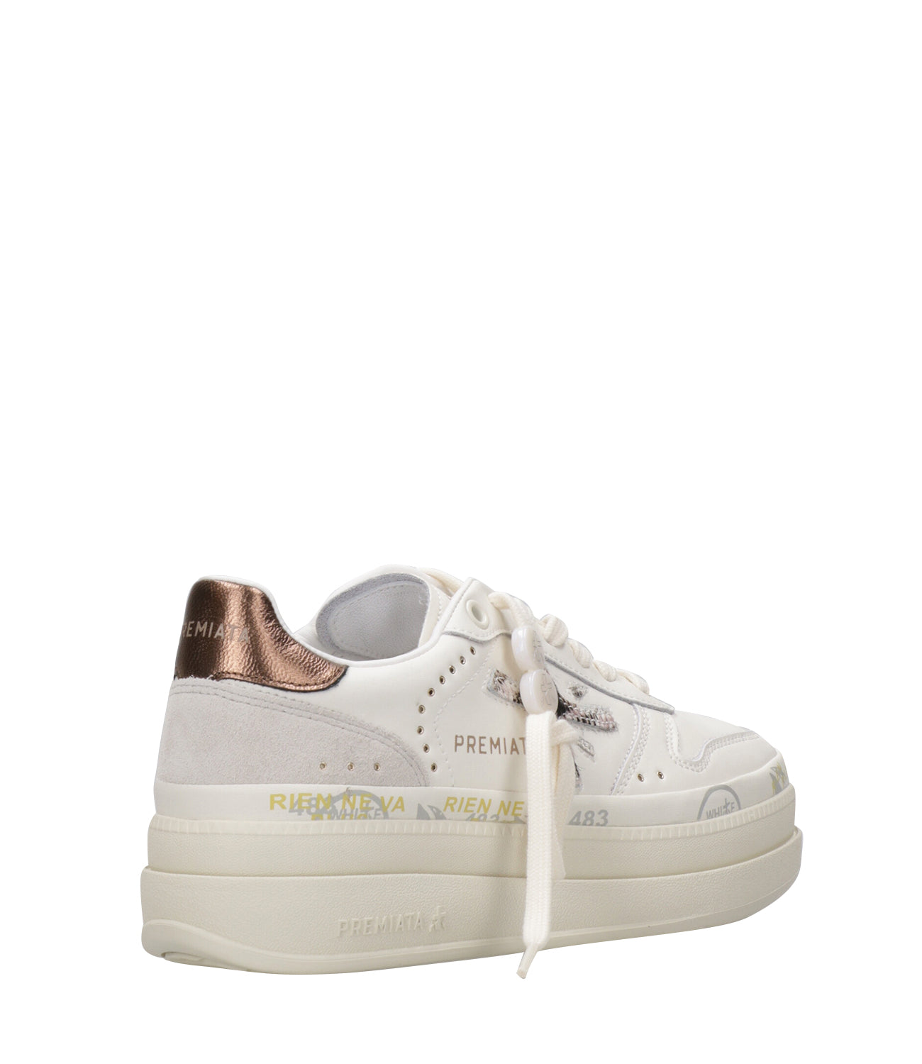 Premiata | Sneakers Micol 7035 Bianco e Bronzo