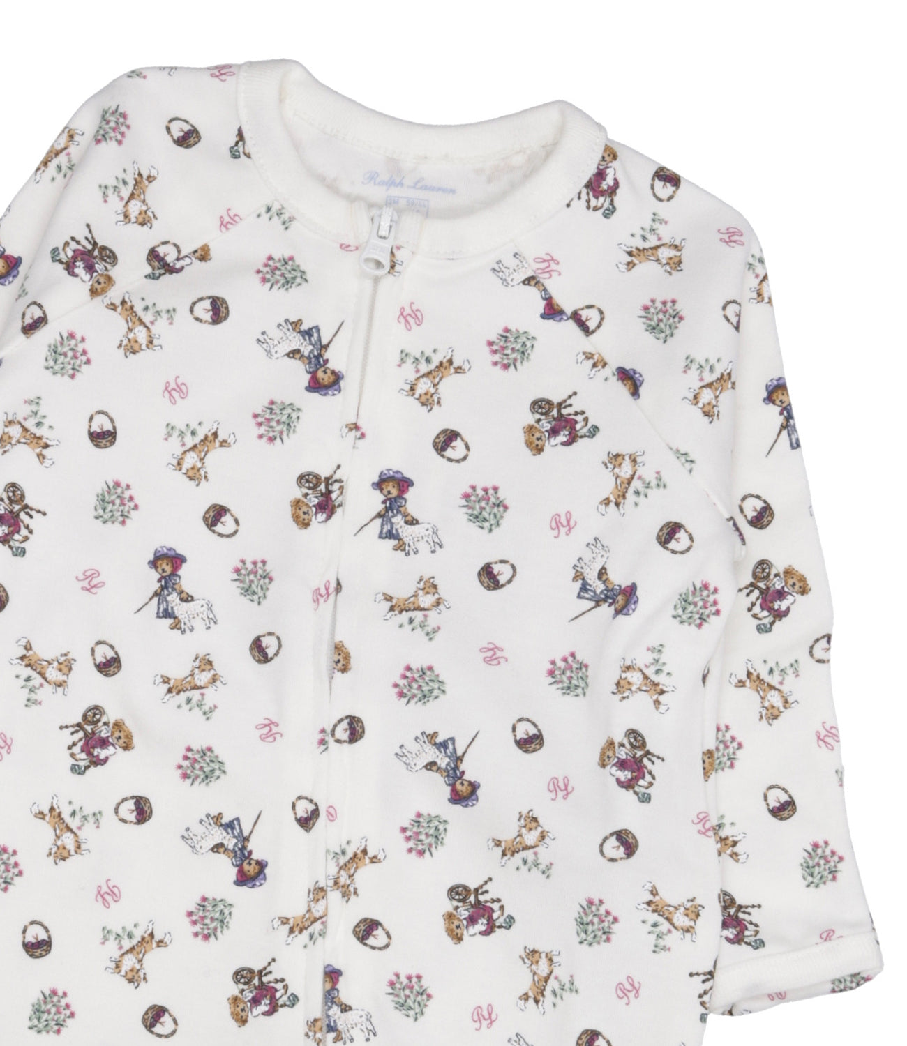 Ralph Lauren Childrenswear | Tutina Piede Bianca e Rosa