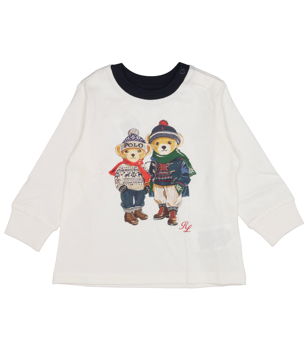 Ralph Lauren Childrenswear | T-Shirt White and Navy Blue