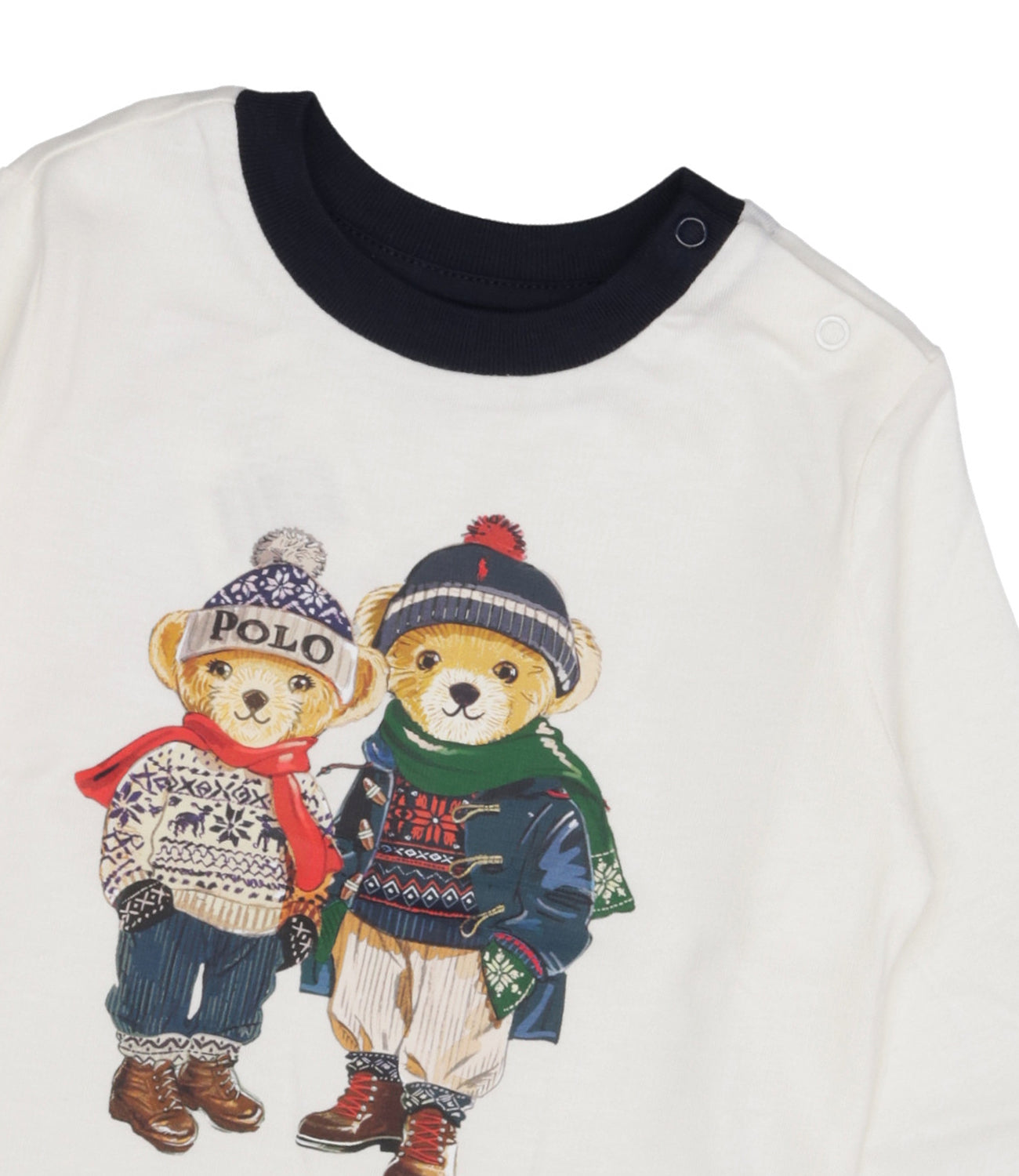 Ralph Lauren Childrenswear | T-Shirt White and Navy Blue