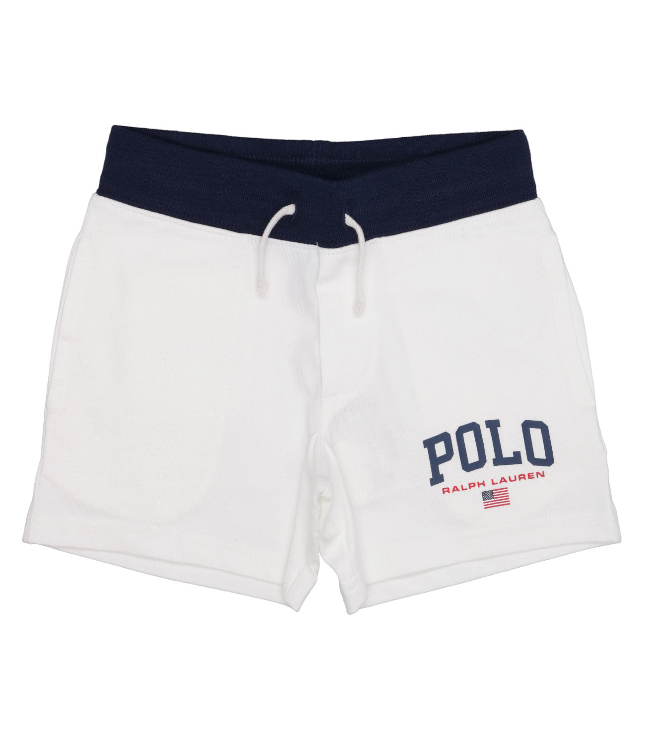 Ralph Lauren Childrenswear | White and Blue Sport Bermuda Shorts