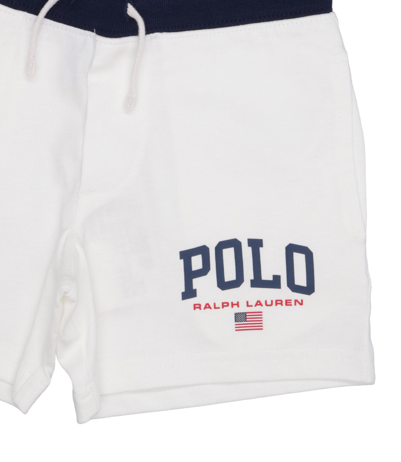 Ralph Lauren Childrenswear | White and Blue Sport Bermuda Shorts