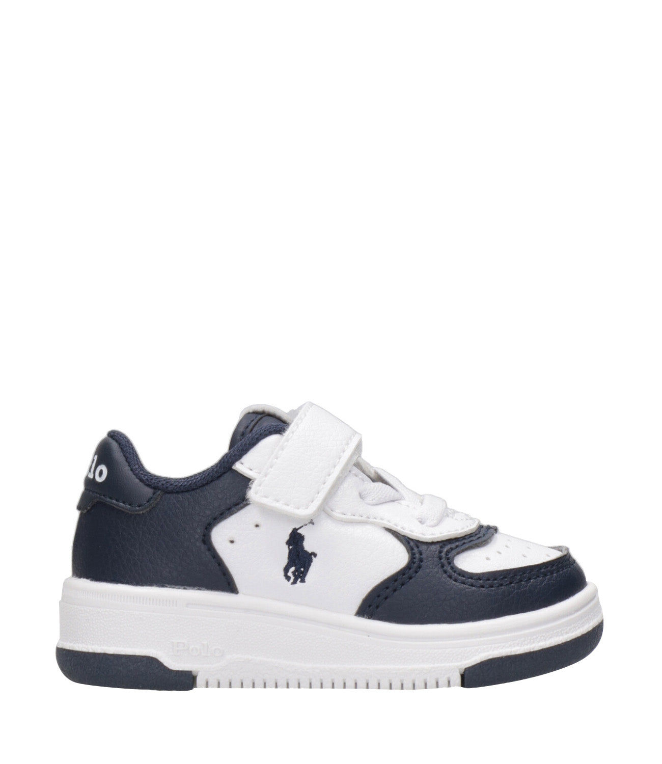 Ralph Lauren Childrenswear | Sneakers Masters Court PS White and Navy Blue