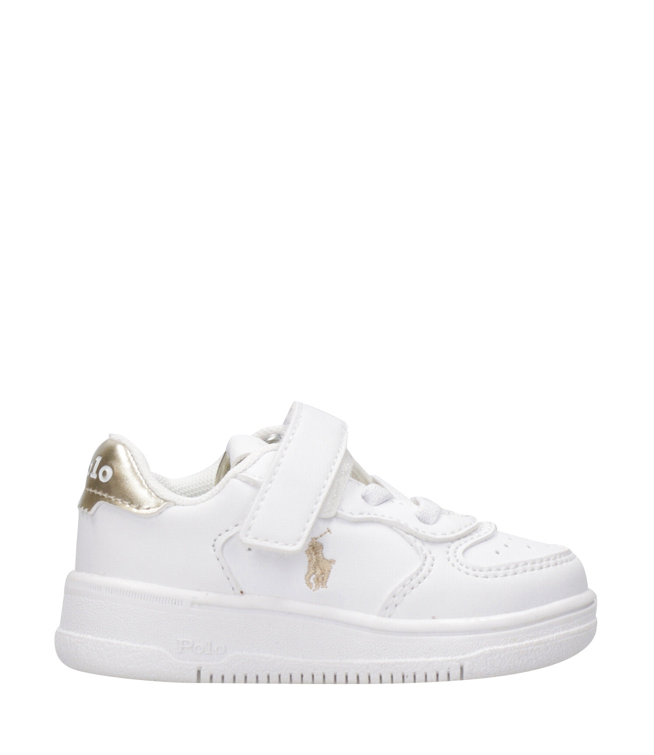 Ralph Lauren Childrenswear | Sneakers Masters Court PS White and Gold