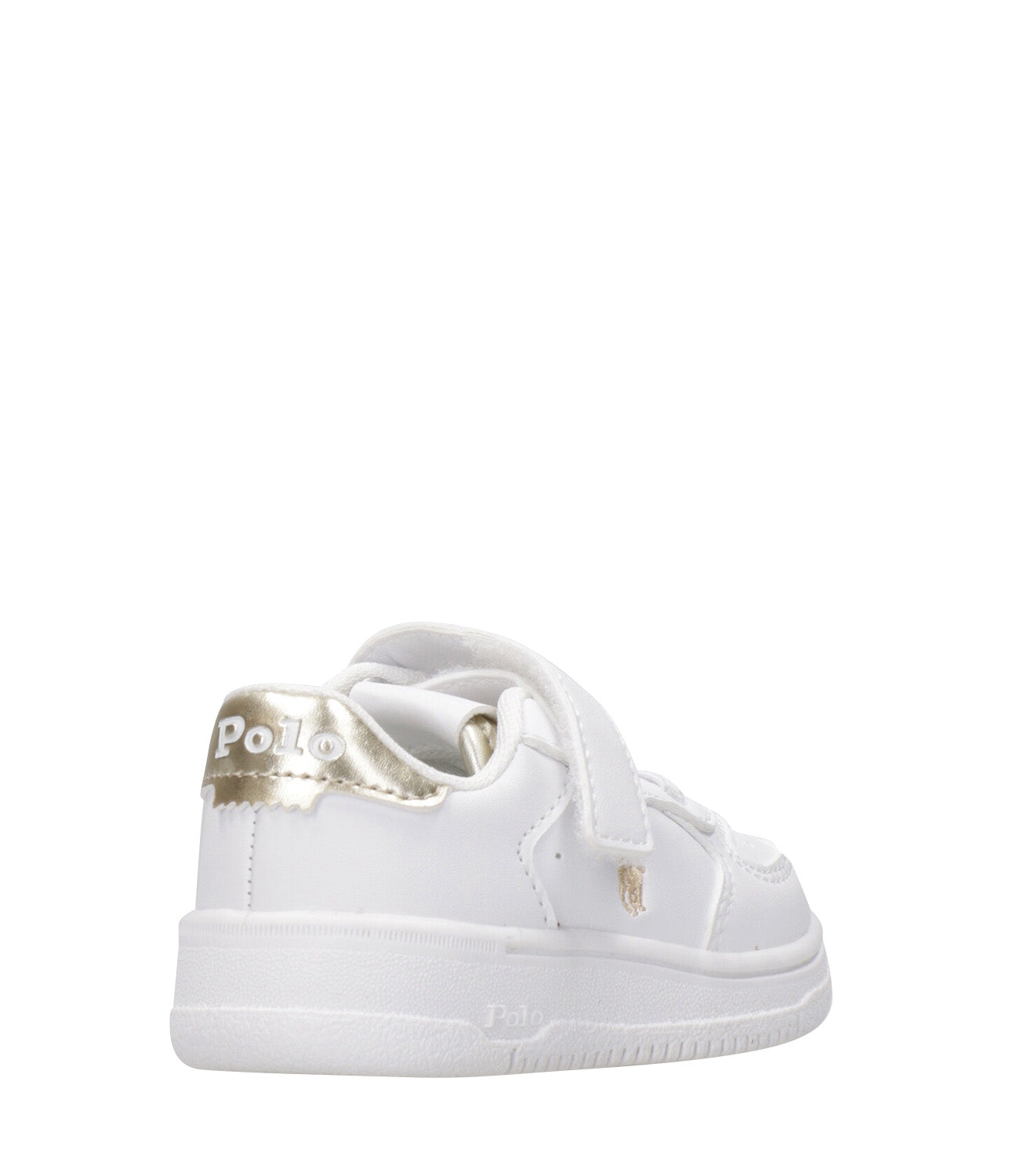 Ralph Lauren Childrenswear | Sneakers Masters Court PS White and Gold