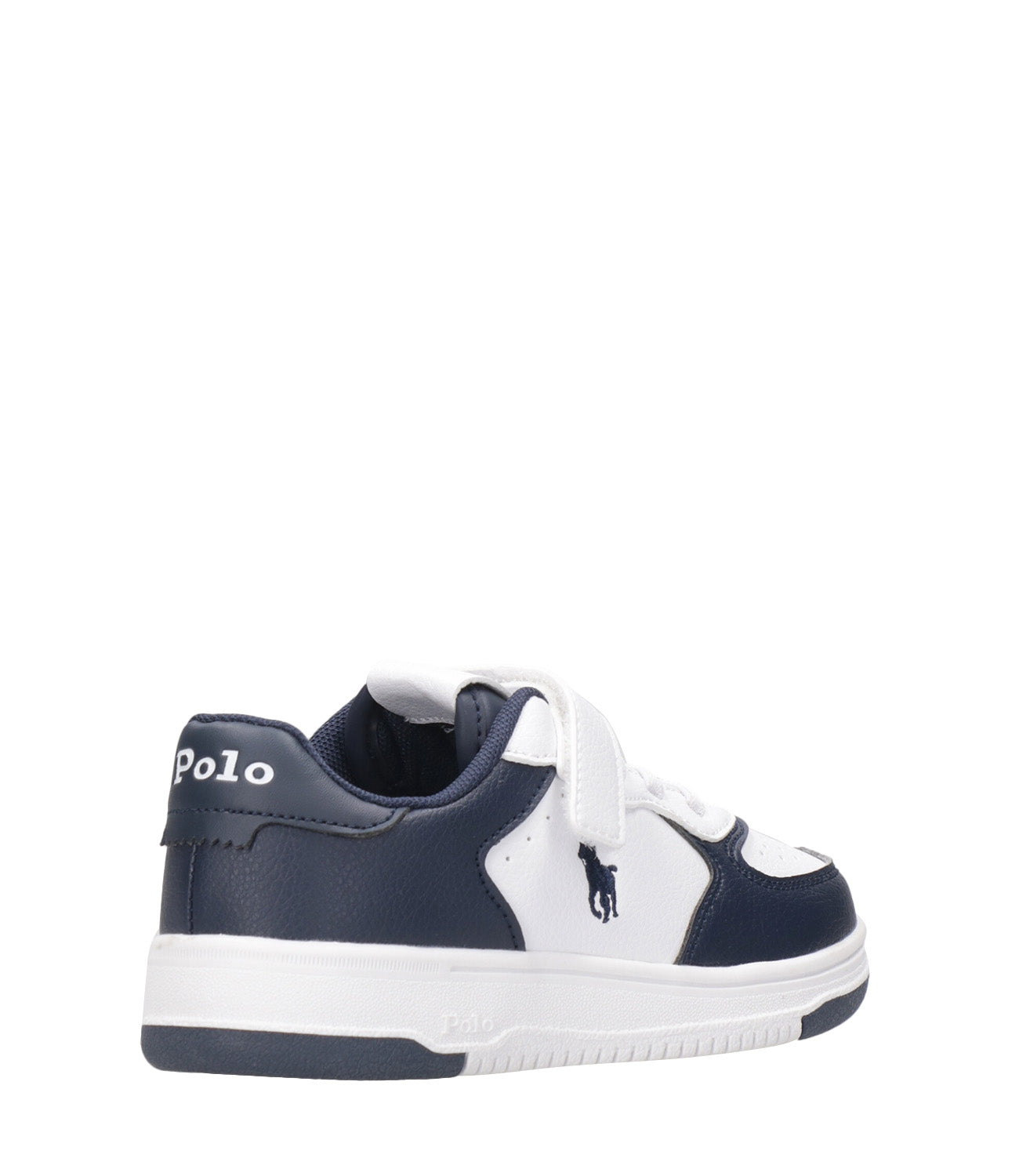 Ralph Lauren Childrenswear | Sneakers Masters Court PS White and Navy Blue