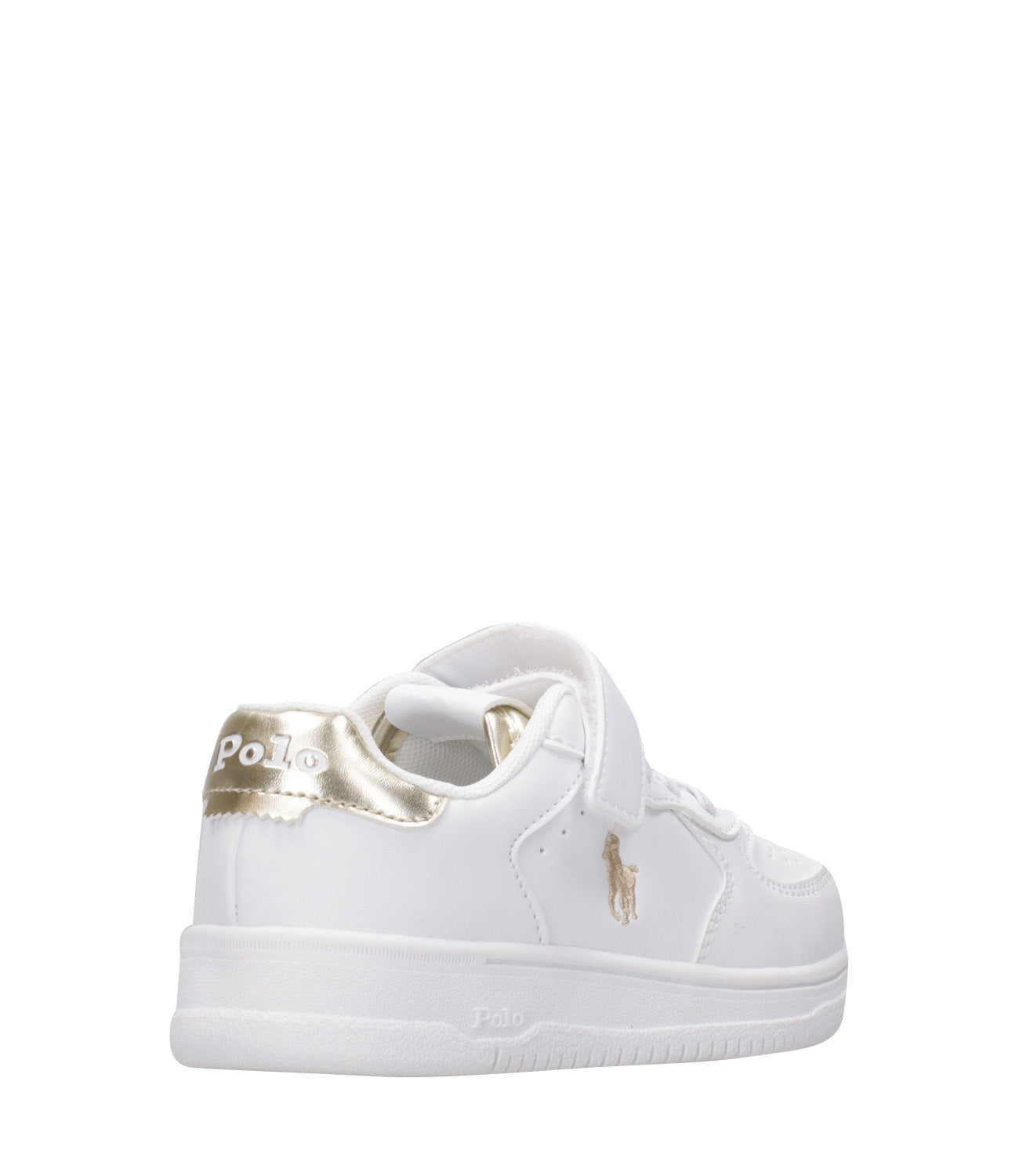 Ralph Lauren Childrenswear | Sneakers Masters Court PS White and Gold