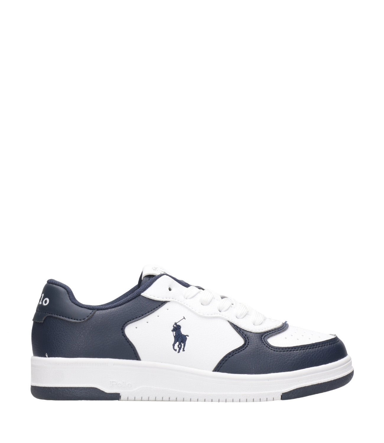 Ralph Lauren Childrenswear | Sneakers Masters Court PS White and Navy Blue