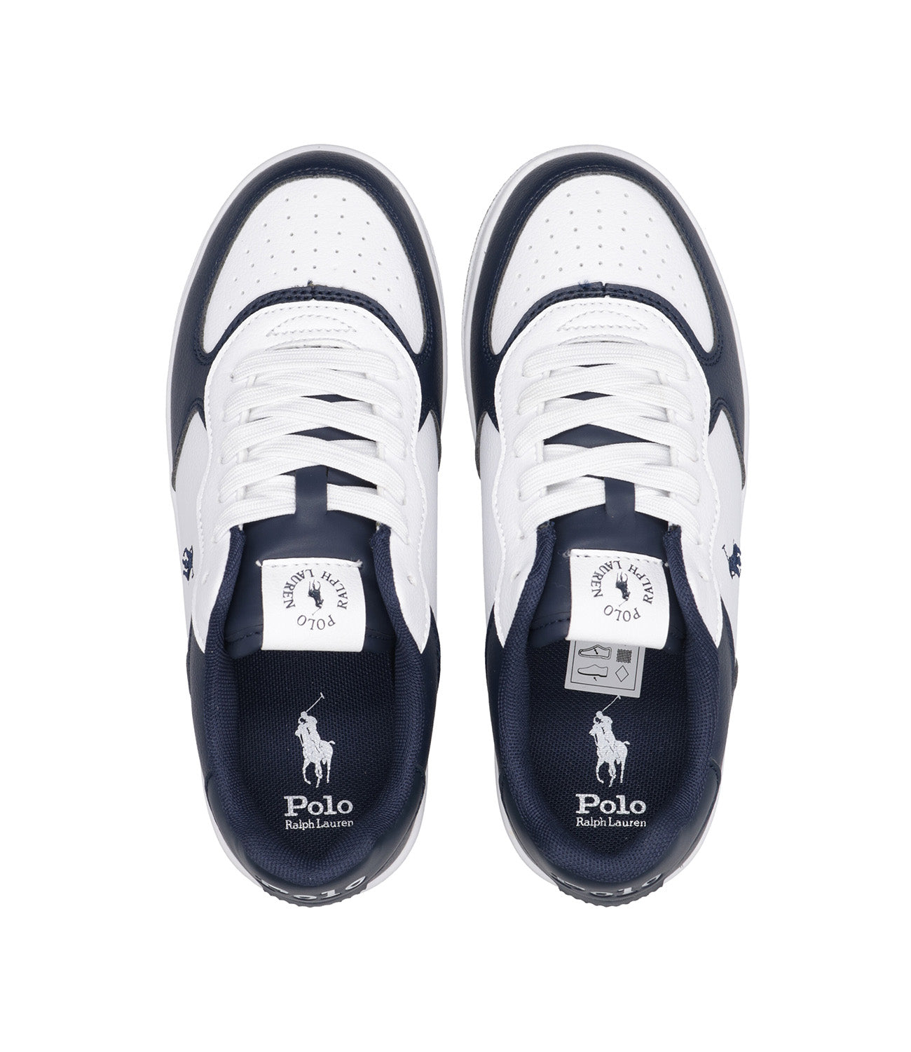 Ralph Lauren Childrenswear | Sneakers Masters Court PS White and Navy Blue