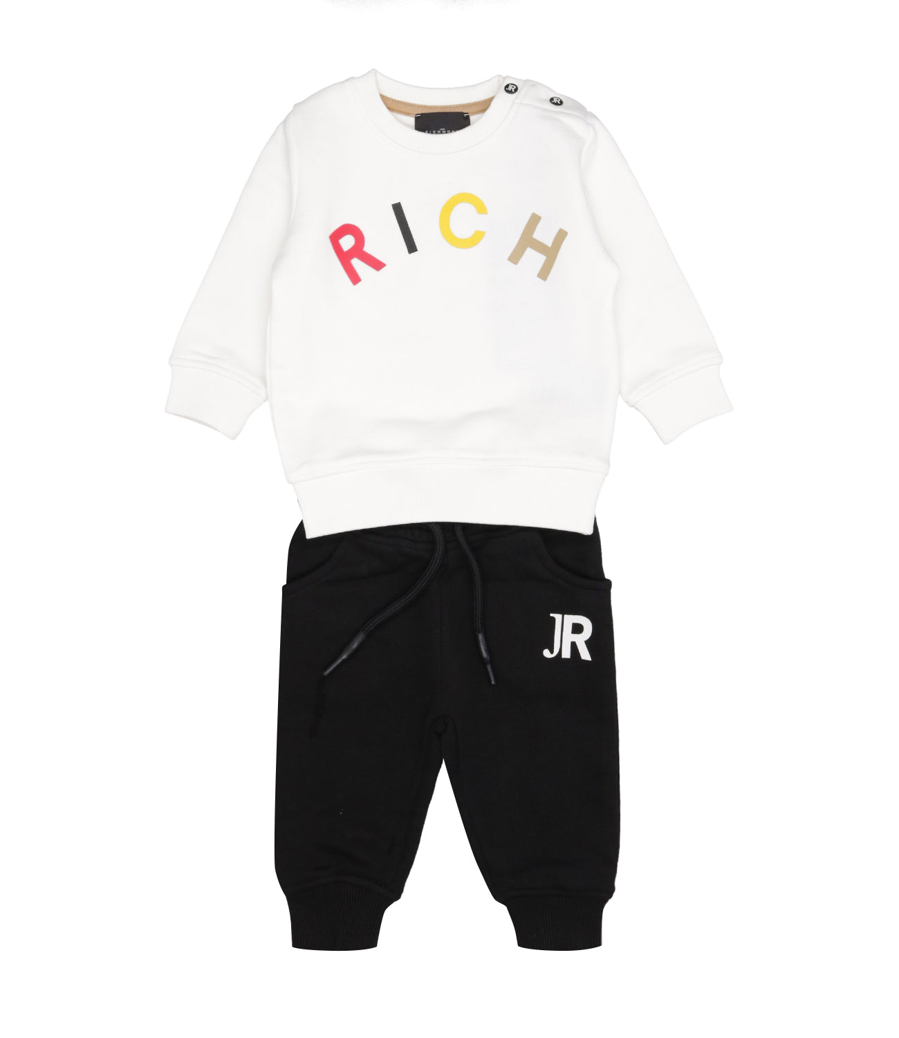 Richmond Kids | Set Maglia e Pantalone Bianco e Nero