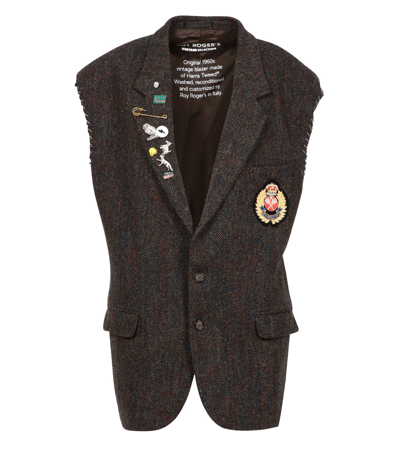 Roy Roger's | Gilet Antracite Nocciola e Tortora