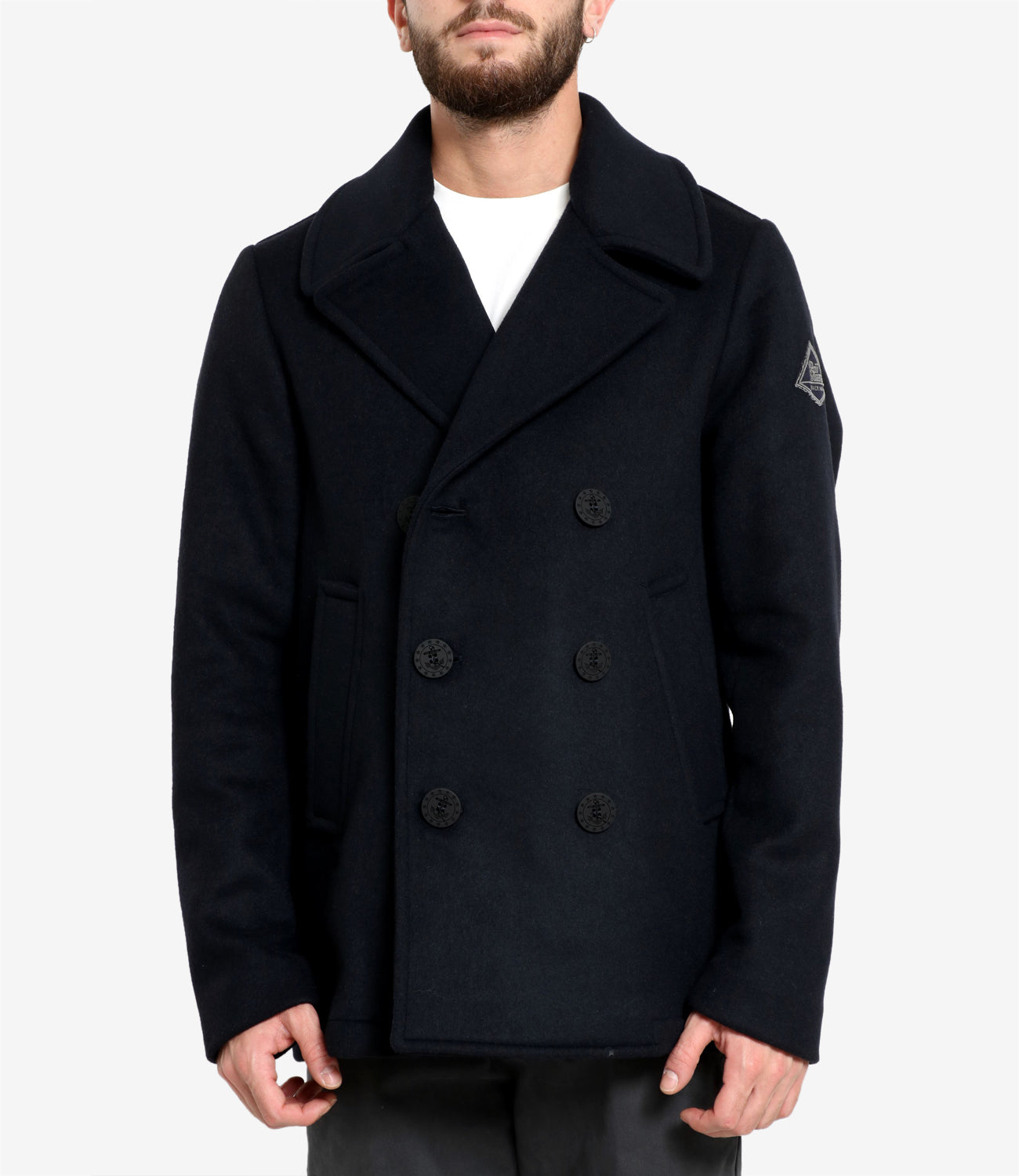 Roy Roger's | Cappotto Melton Blu navy